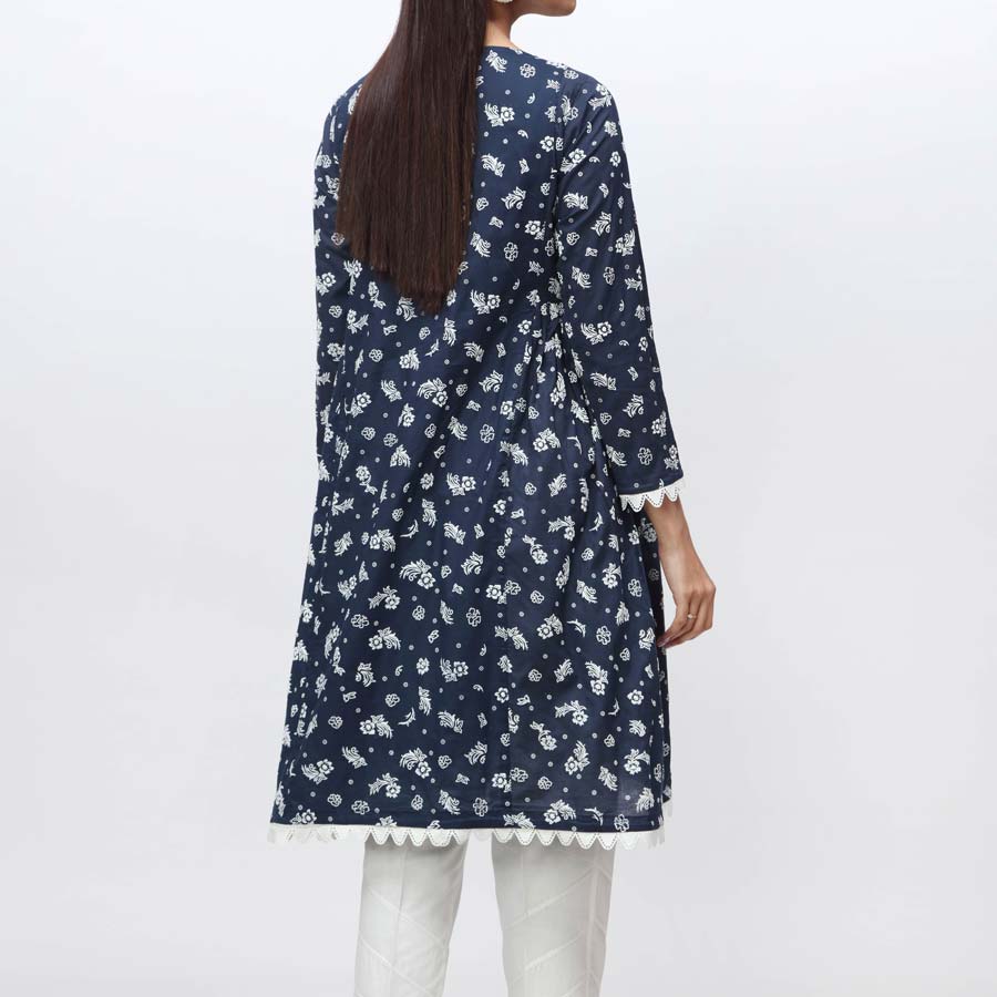 1PC- Puff Printed Cambric Shirt PS4009 - Image 3
