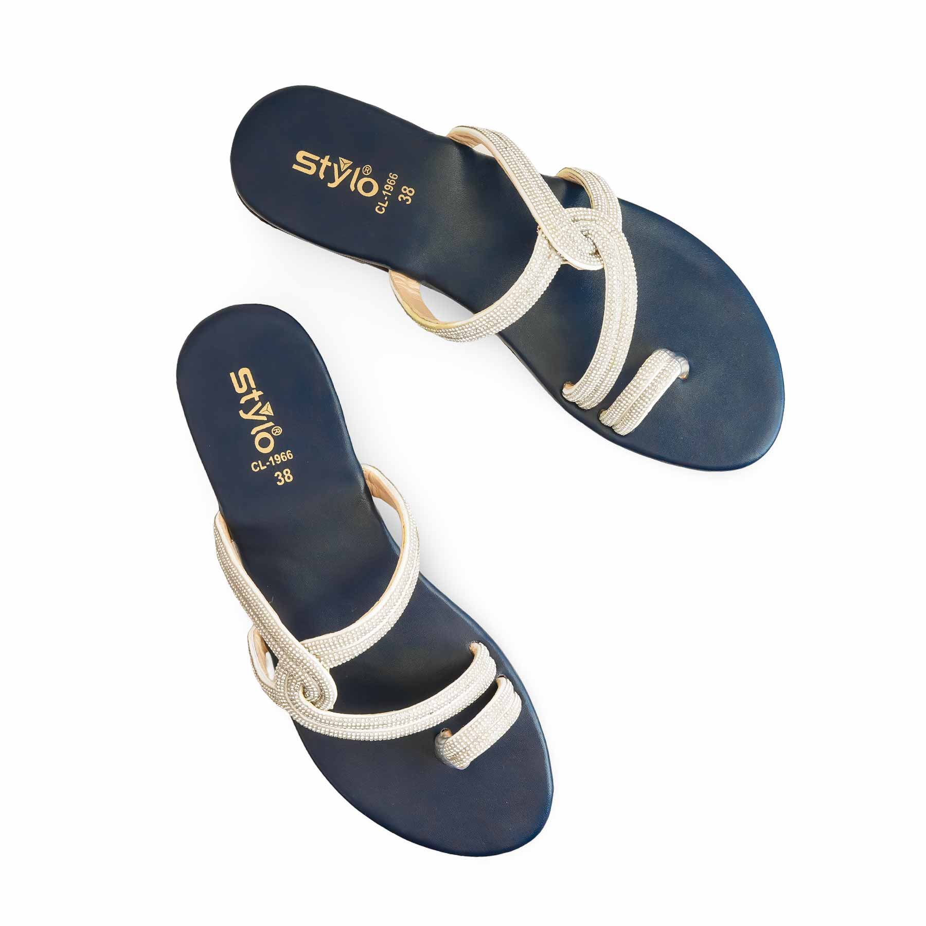 Navy Casual Chappal CL1966 - Image 5