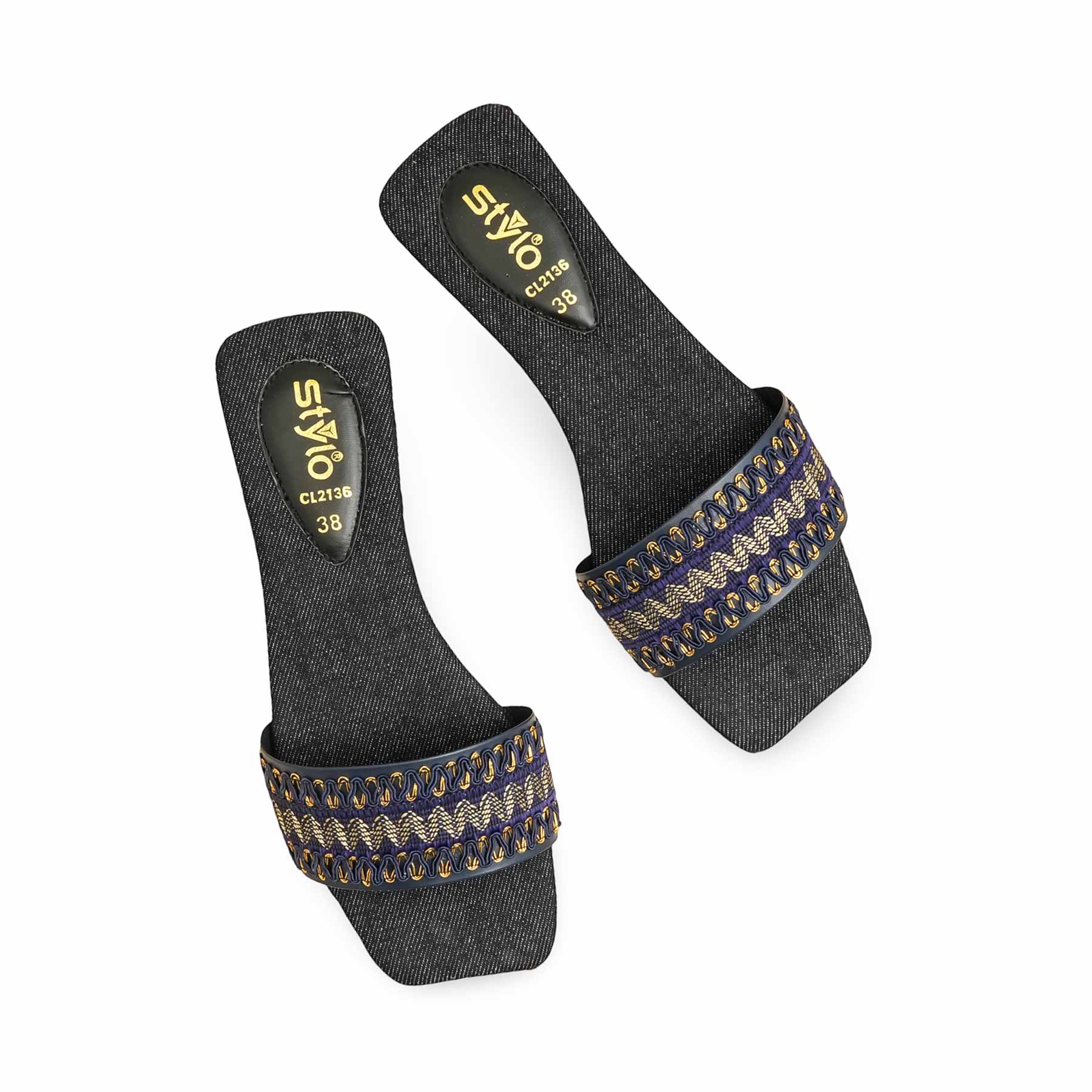 Navy Casual Slipper CL2136 - Image 5