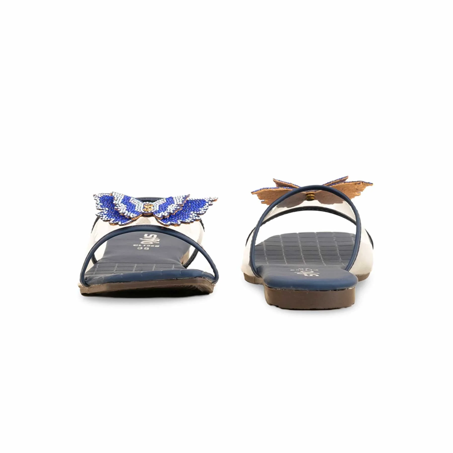 Navy Casual Slipper For Women CL1998 - Image 4