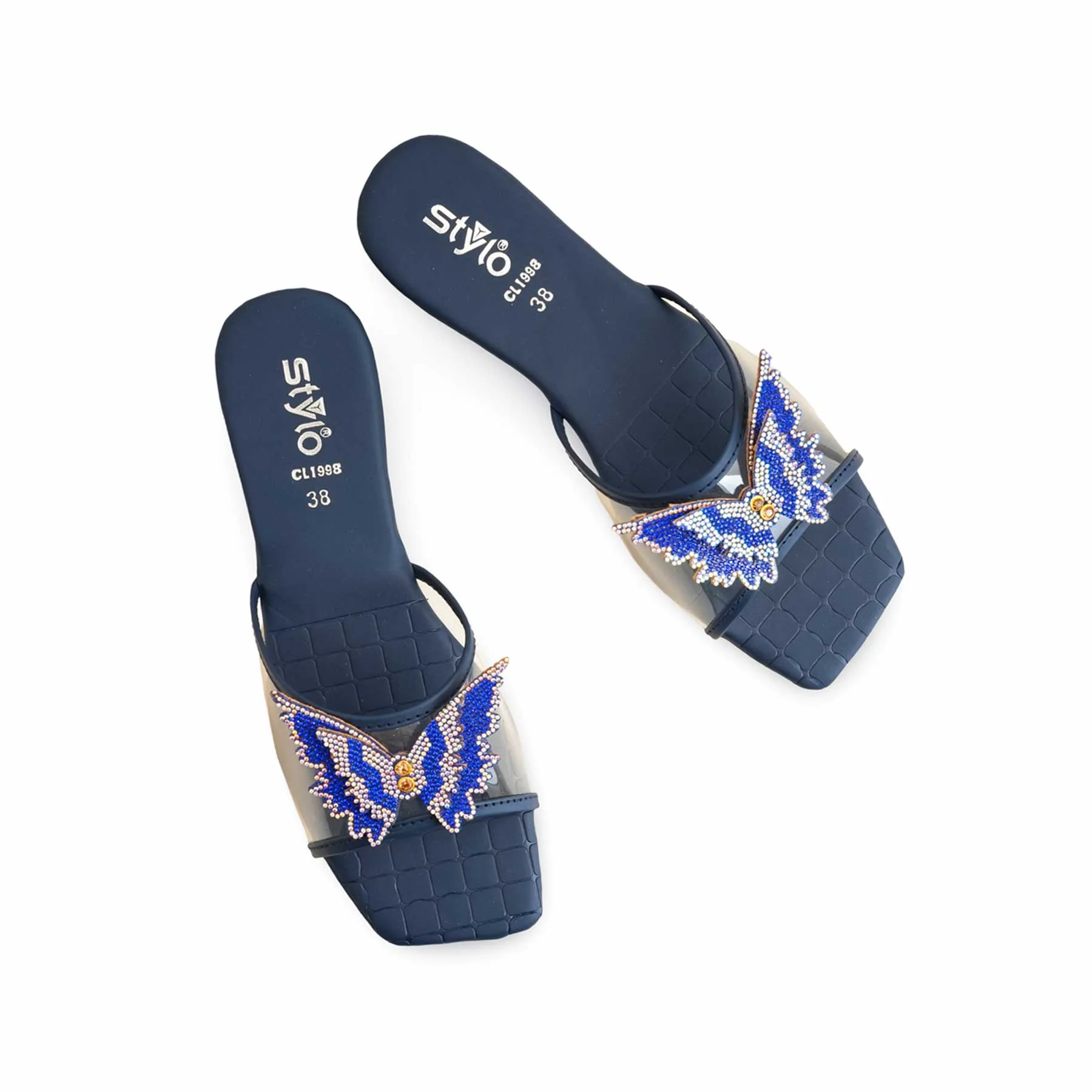 Navy Casual Slipper For Women CL1998 - Image 5