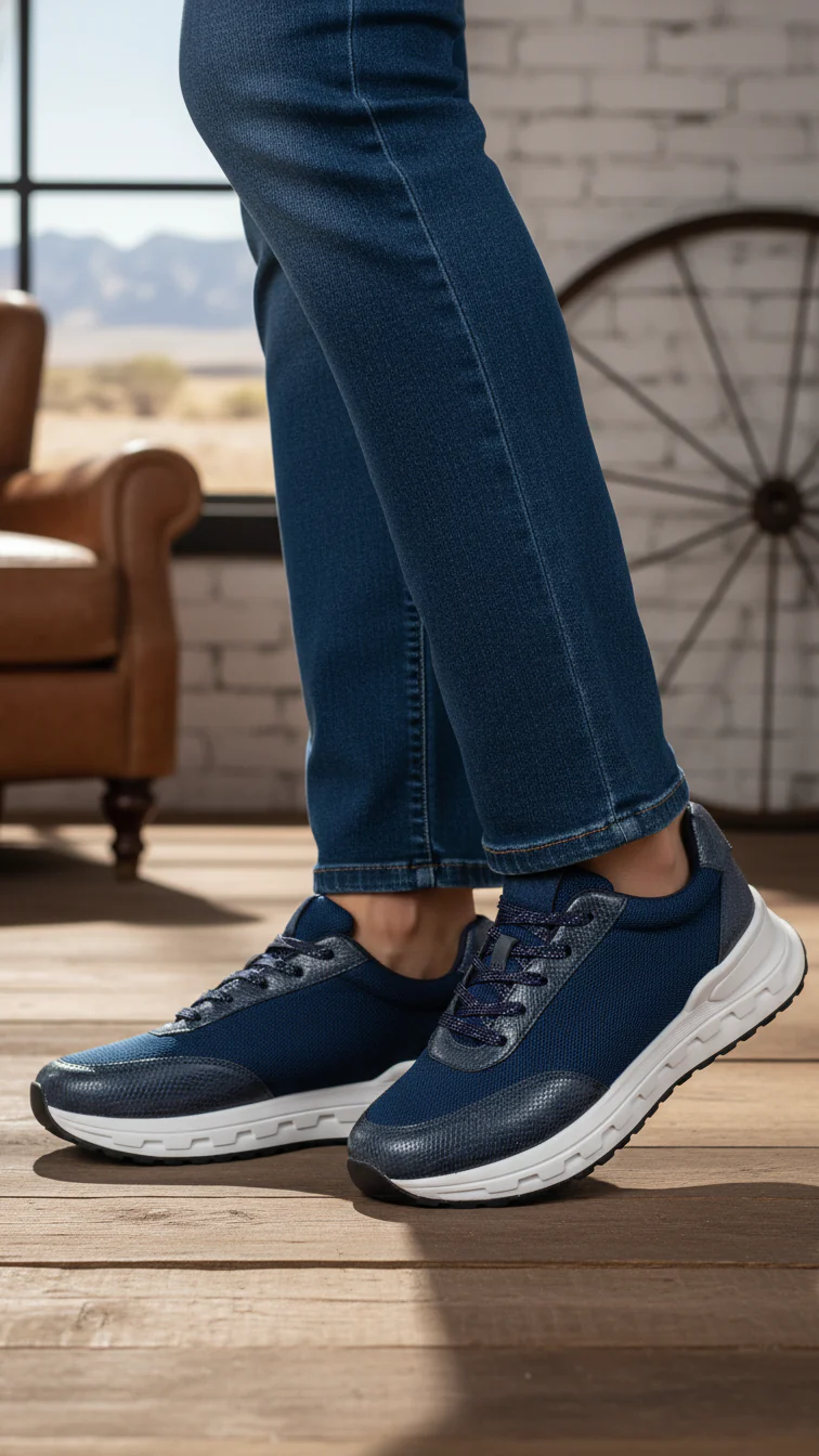 Navy Casual Sneaker For Women AT7372 - Image 2