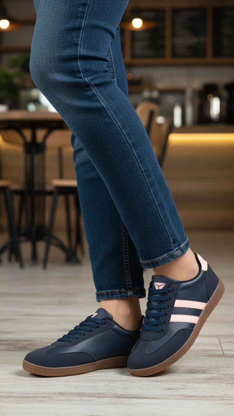 Navy Casual Sneaker For Women AT7456 - Image 2