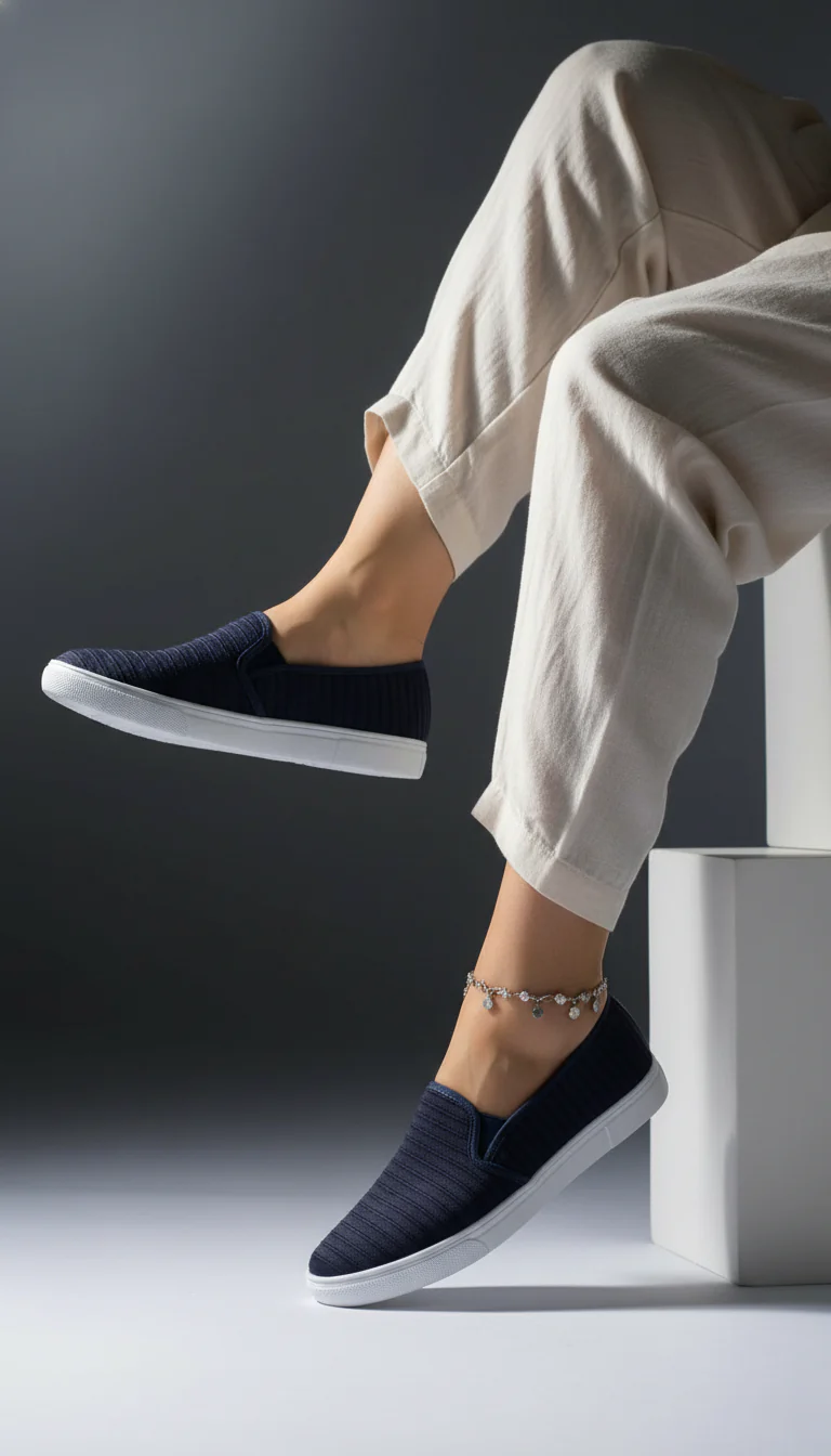 Navy Casual Sneaker WN6204 - Image 4