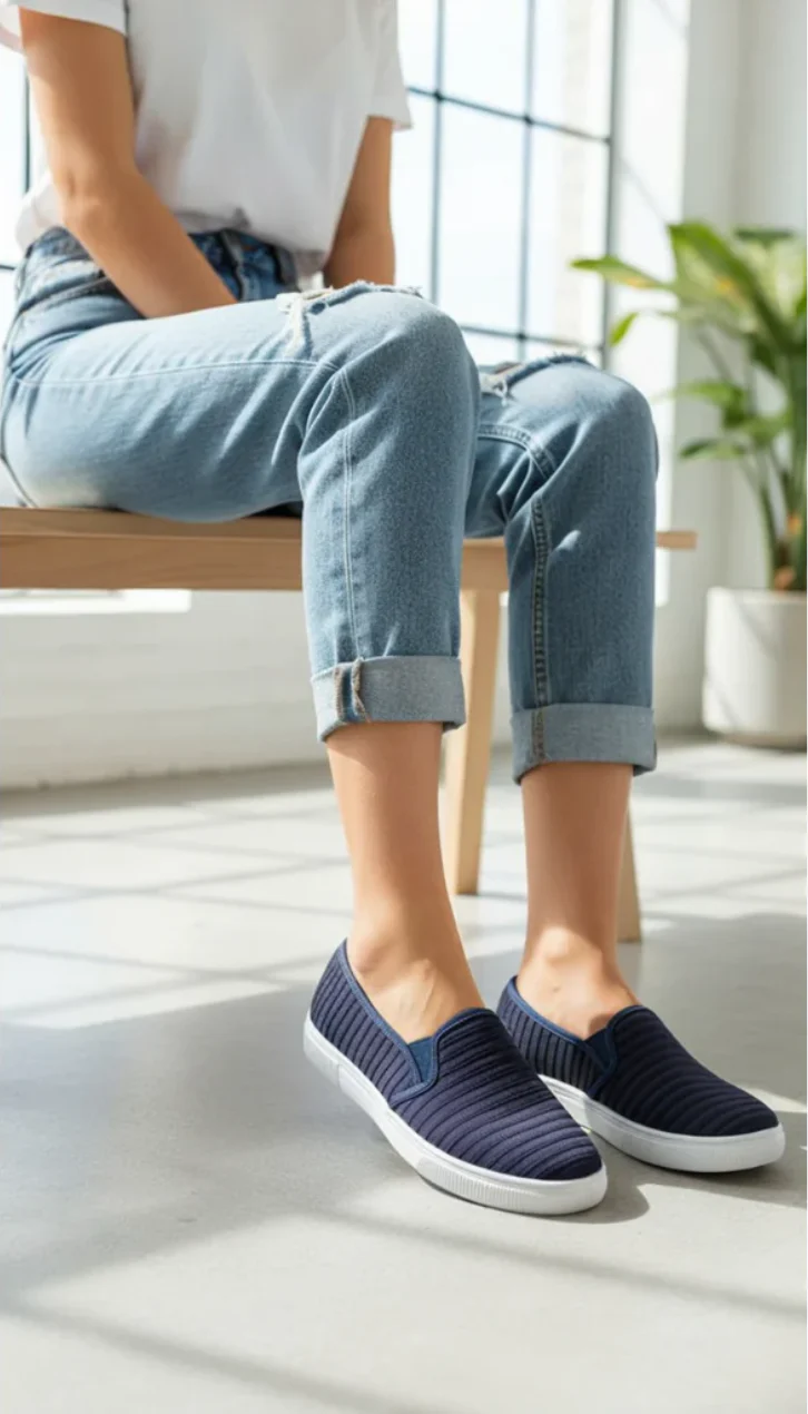 Navy Casual Sneaker WN6204 - Image 5