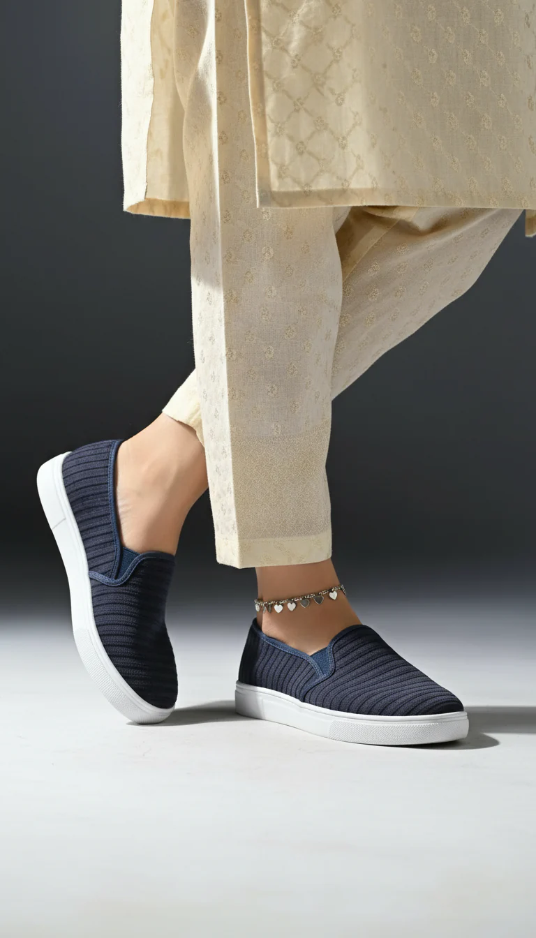 Navy Casual Sneaker WN6204 - Image 6