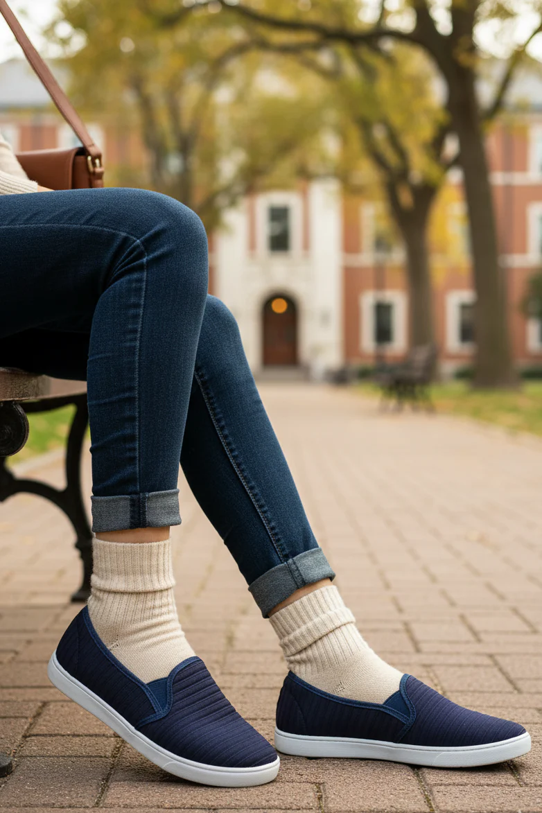 Navy Casual Sneaker WN6204 - Image 7