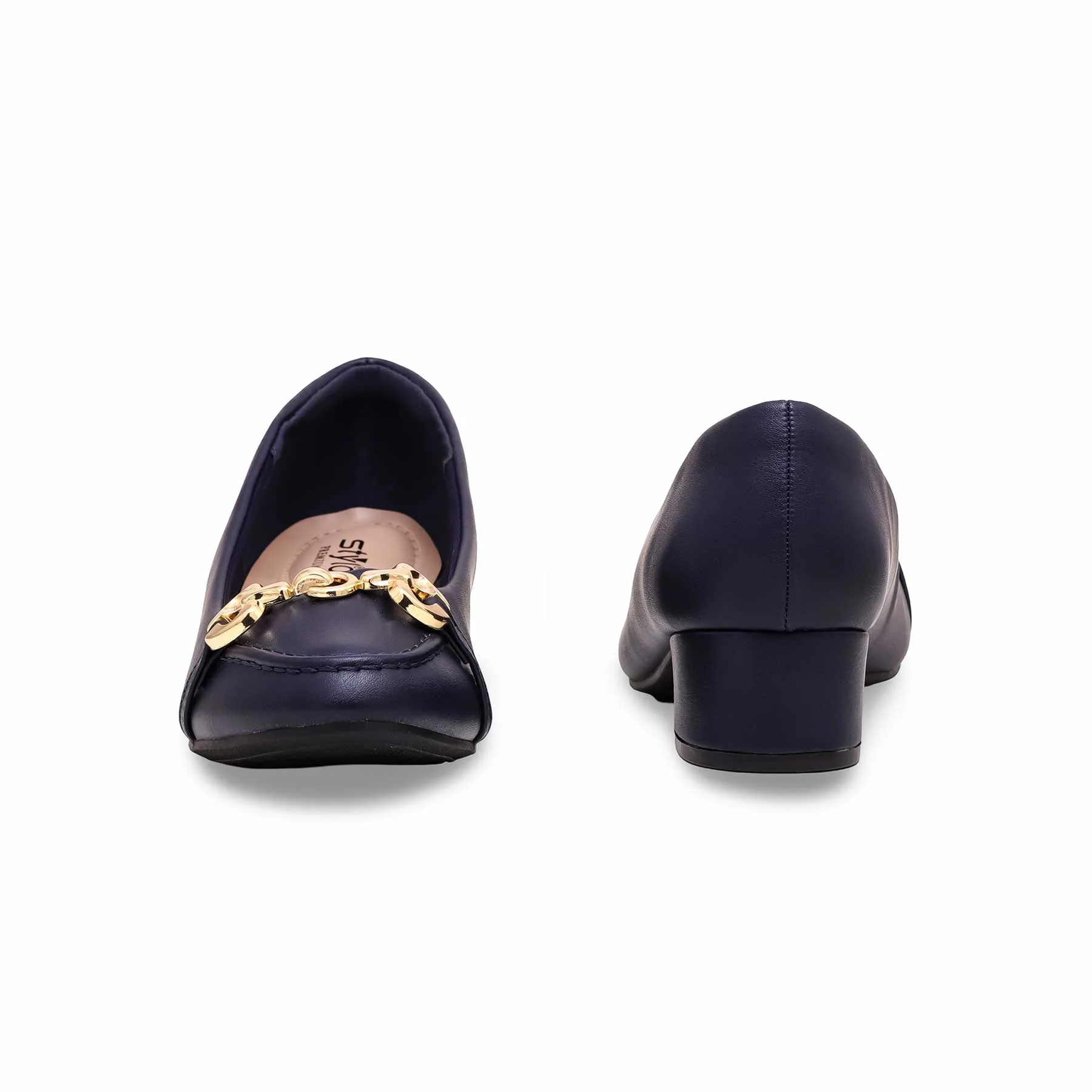 Navy Court Shoes WN7446 - Image 3
