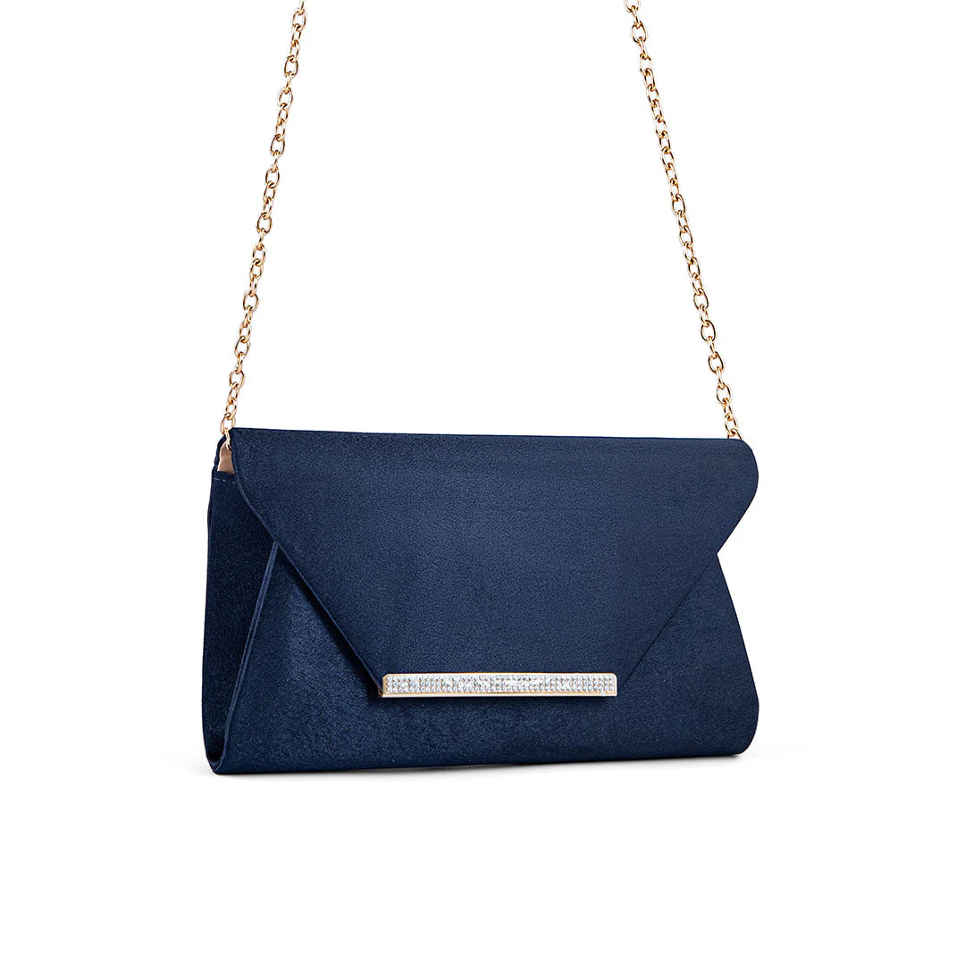 Navy Fancy Clutch P24149 - Image 3