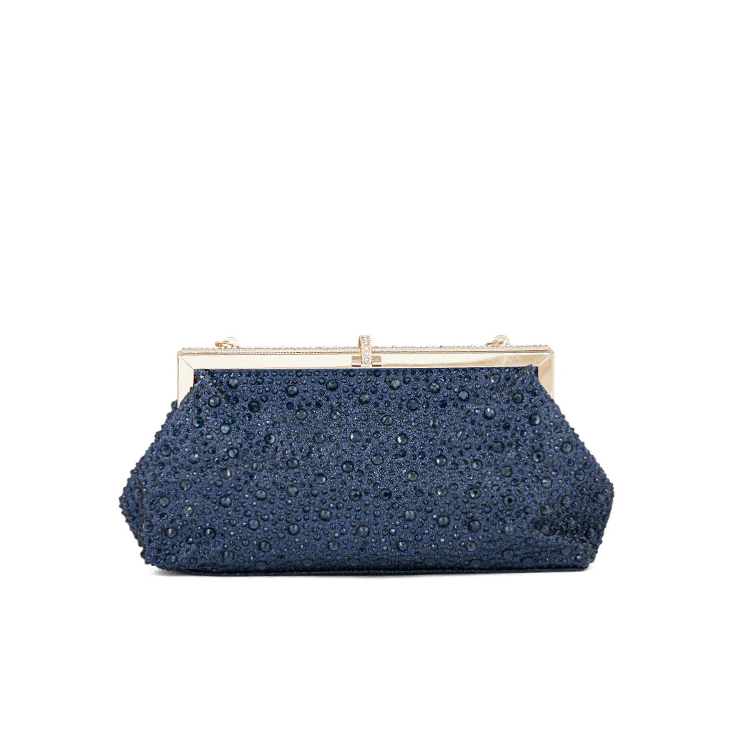 Navy Fancy Clutch P24195 - Image 4