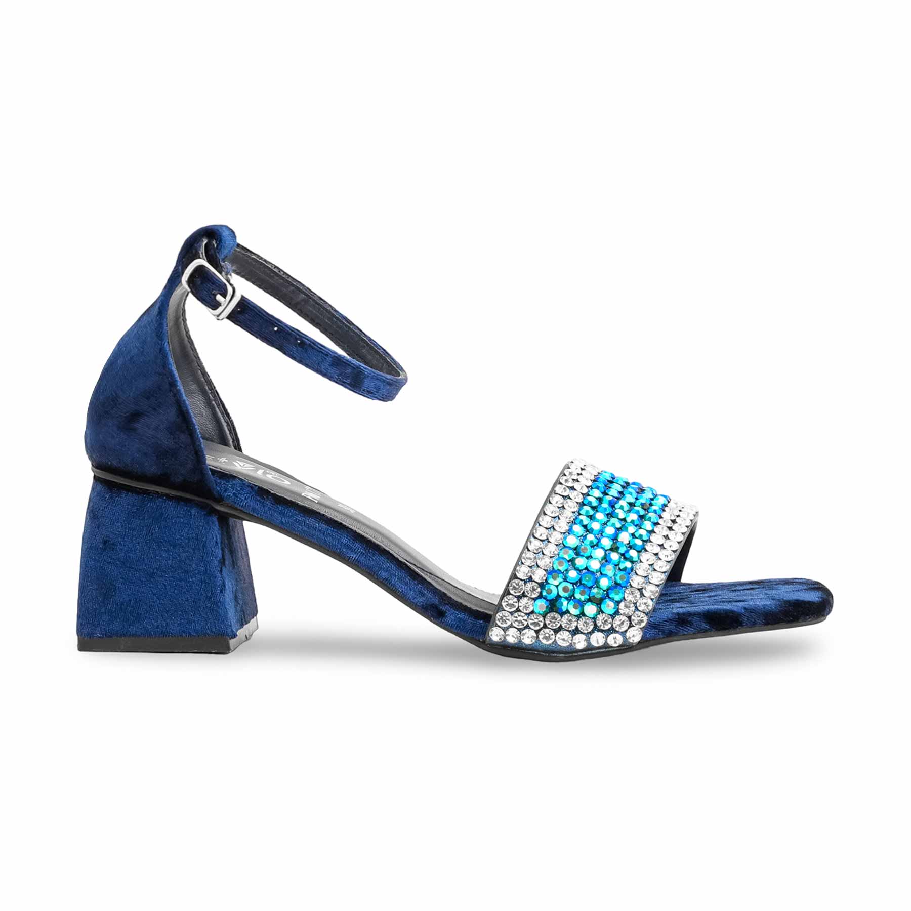 Navy Fancy Sandal For Ladies FN6127 - Image 2