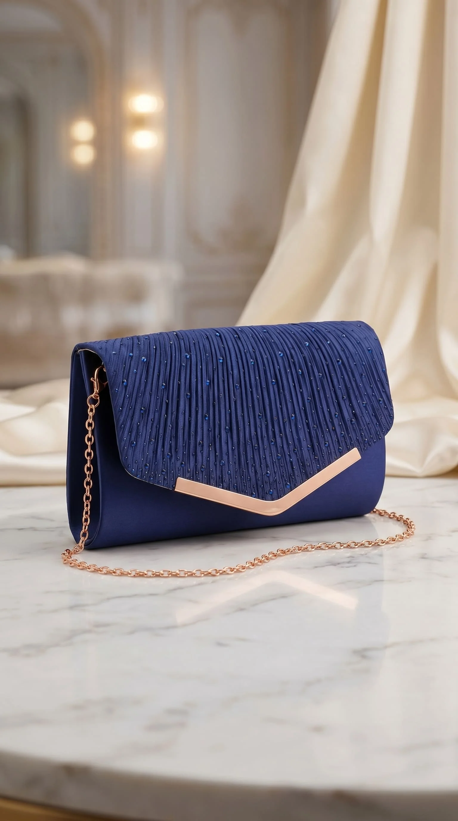 Navy Formal Clutch For Women P24452