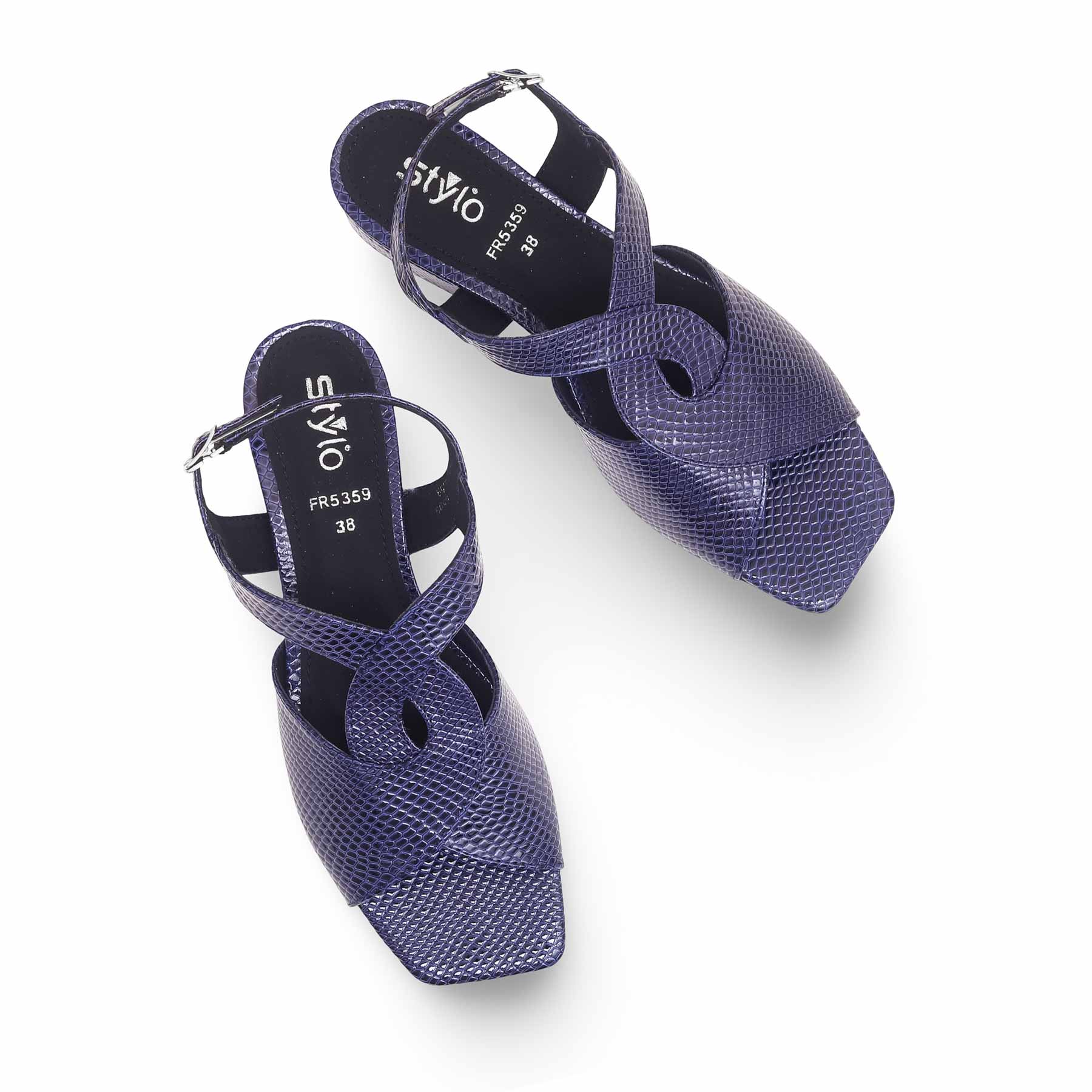 Navy Formal Sandal FR5359 - Image 5