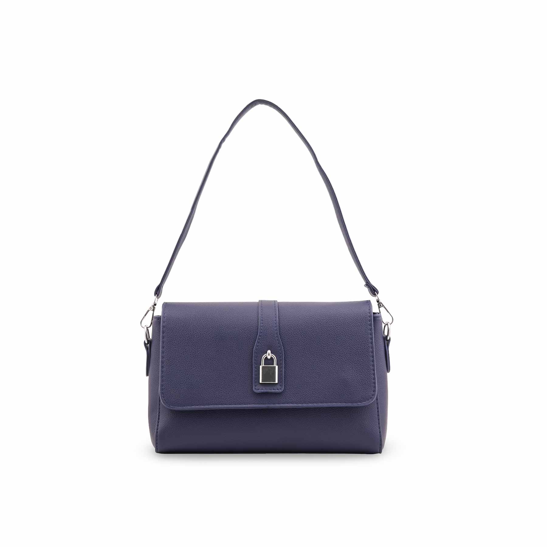 Navy Formal Shoulder Bag For Ladies P36545 - Image 2