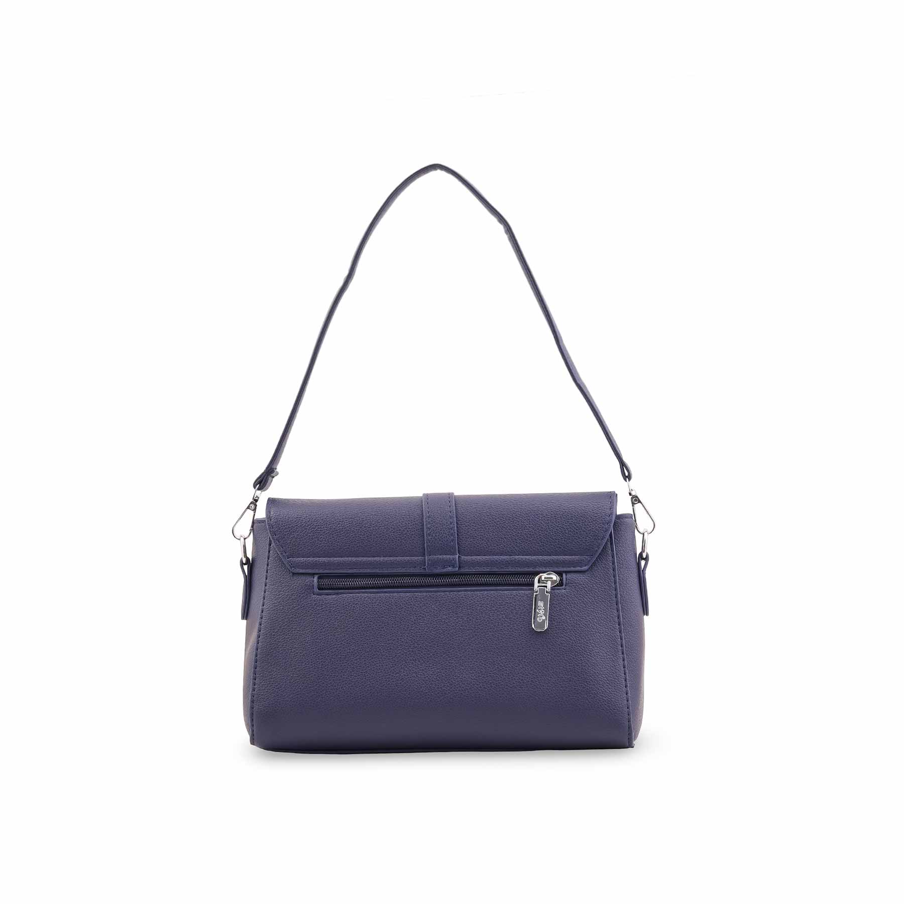 Navy Formal Shoulder Bag For Ladies P36545 - Image 4
