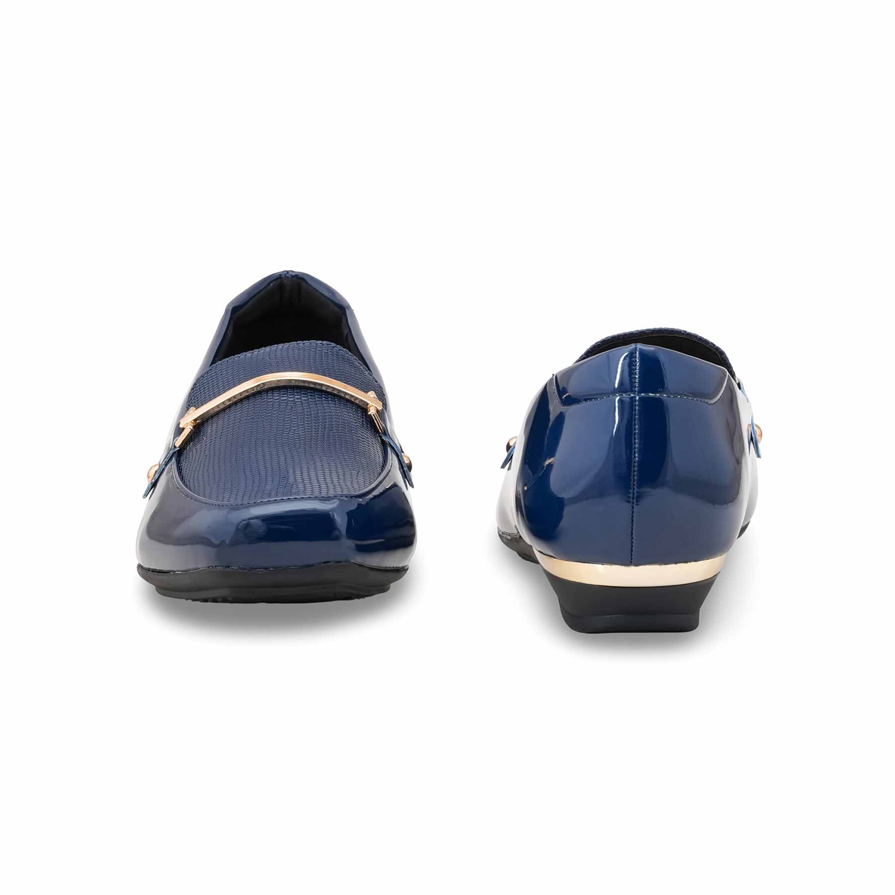 Navy Moccasin For Ladies WN4519 - Image 5