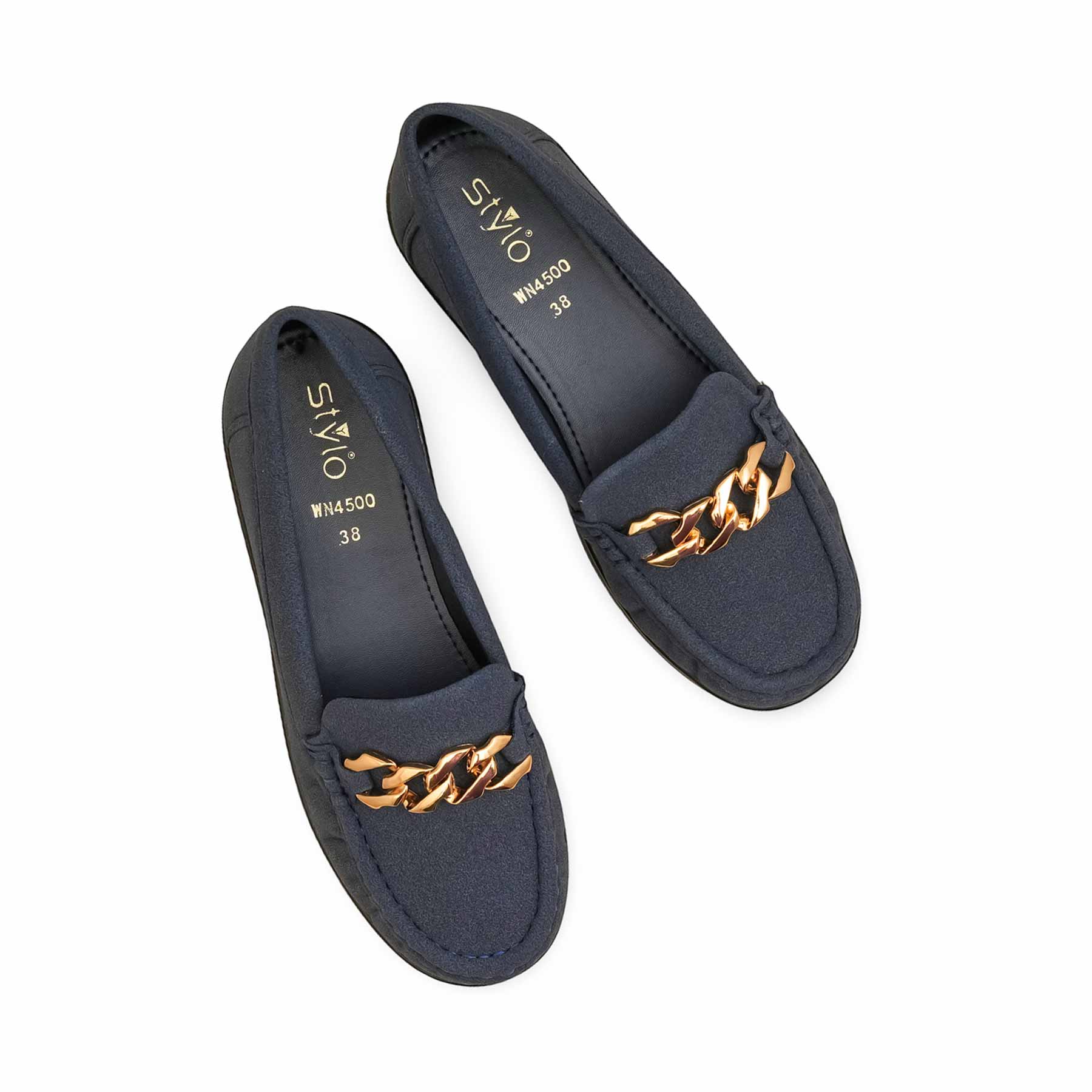 Navy Moccasin For Women WN4500 - Image 5