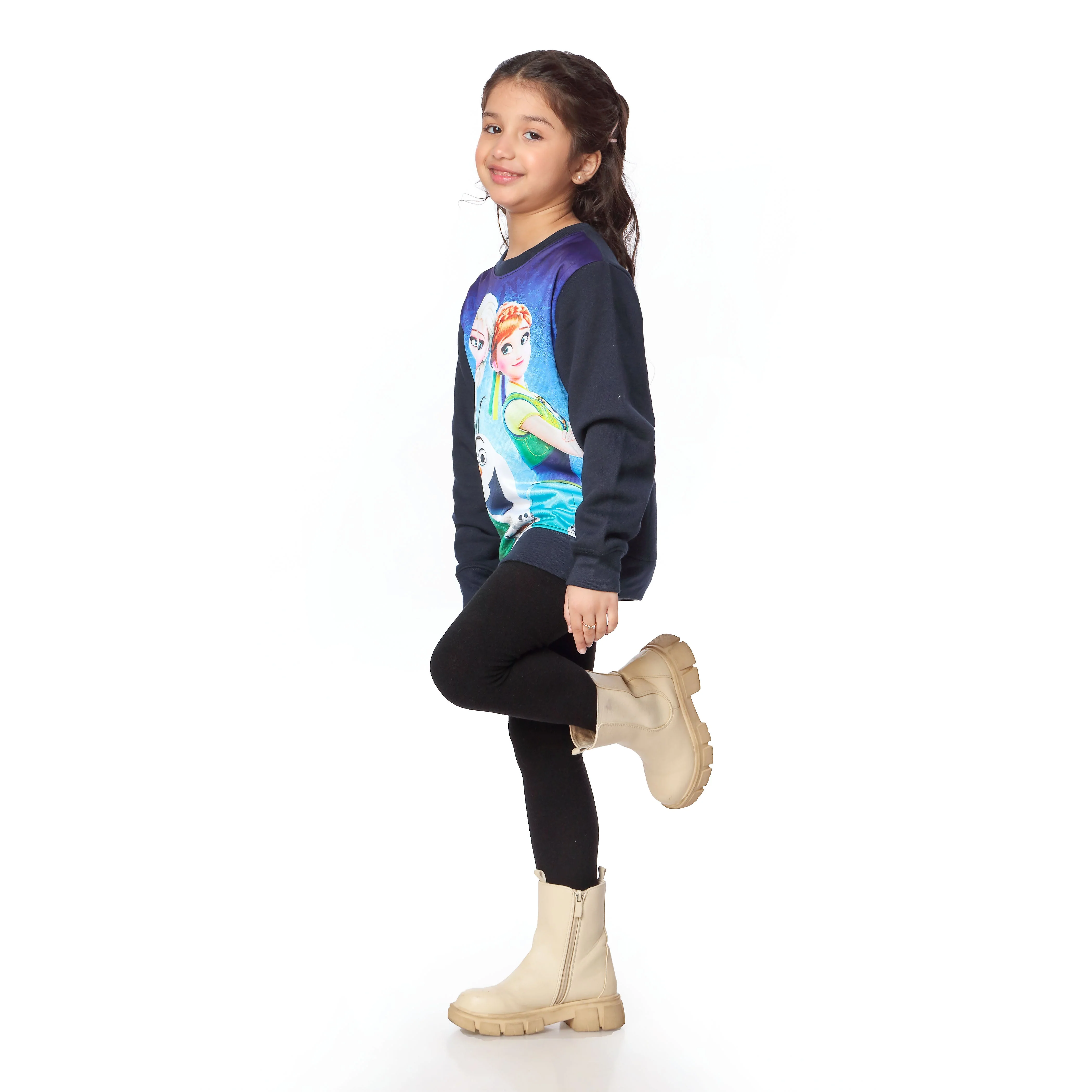 Navy Winter  Fleece Sweat Shirt PW2852 - Image 2