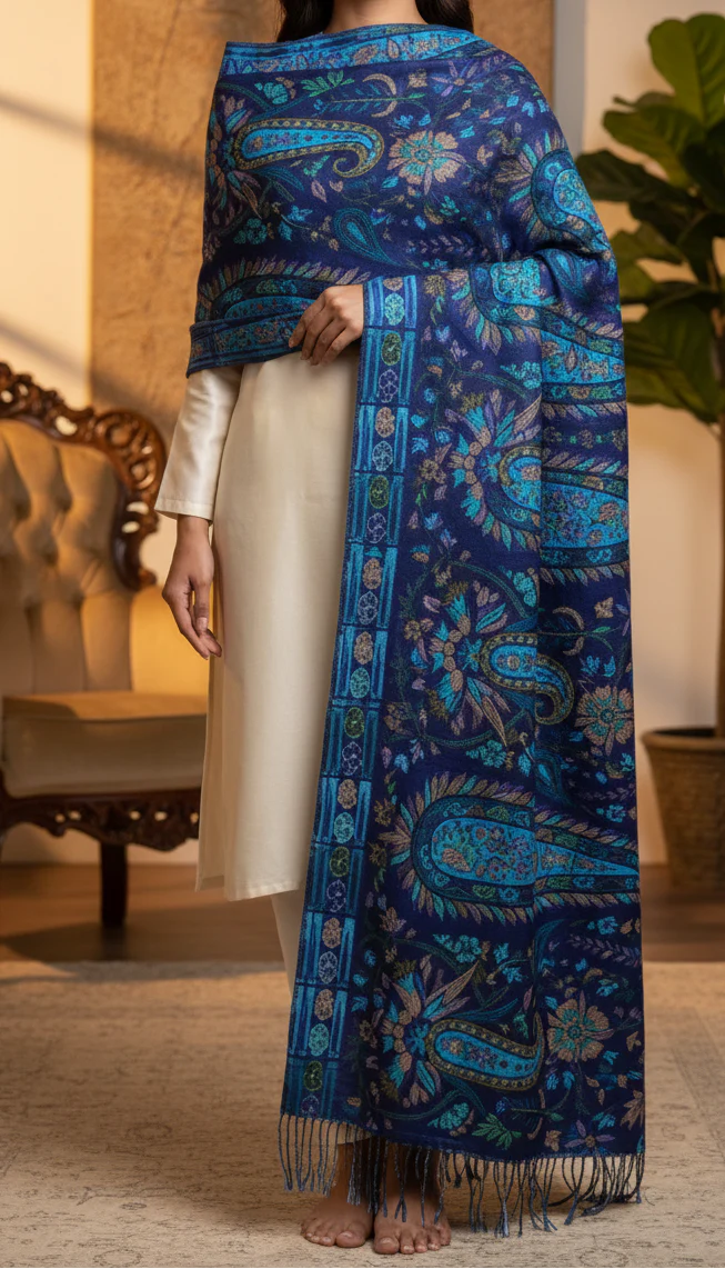 Navy Winter Stole PN5225