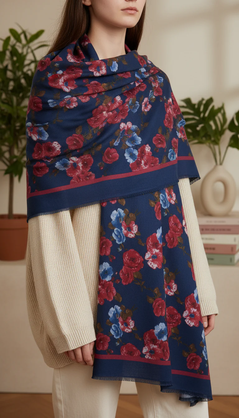 Navy Winter Stole PN5246