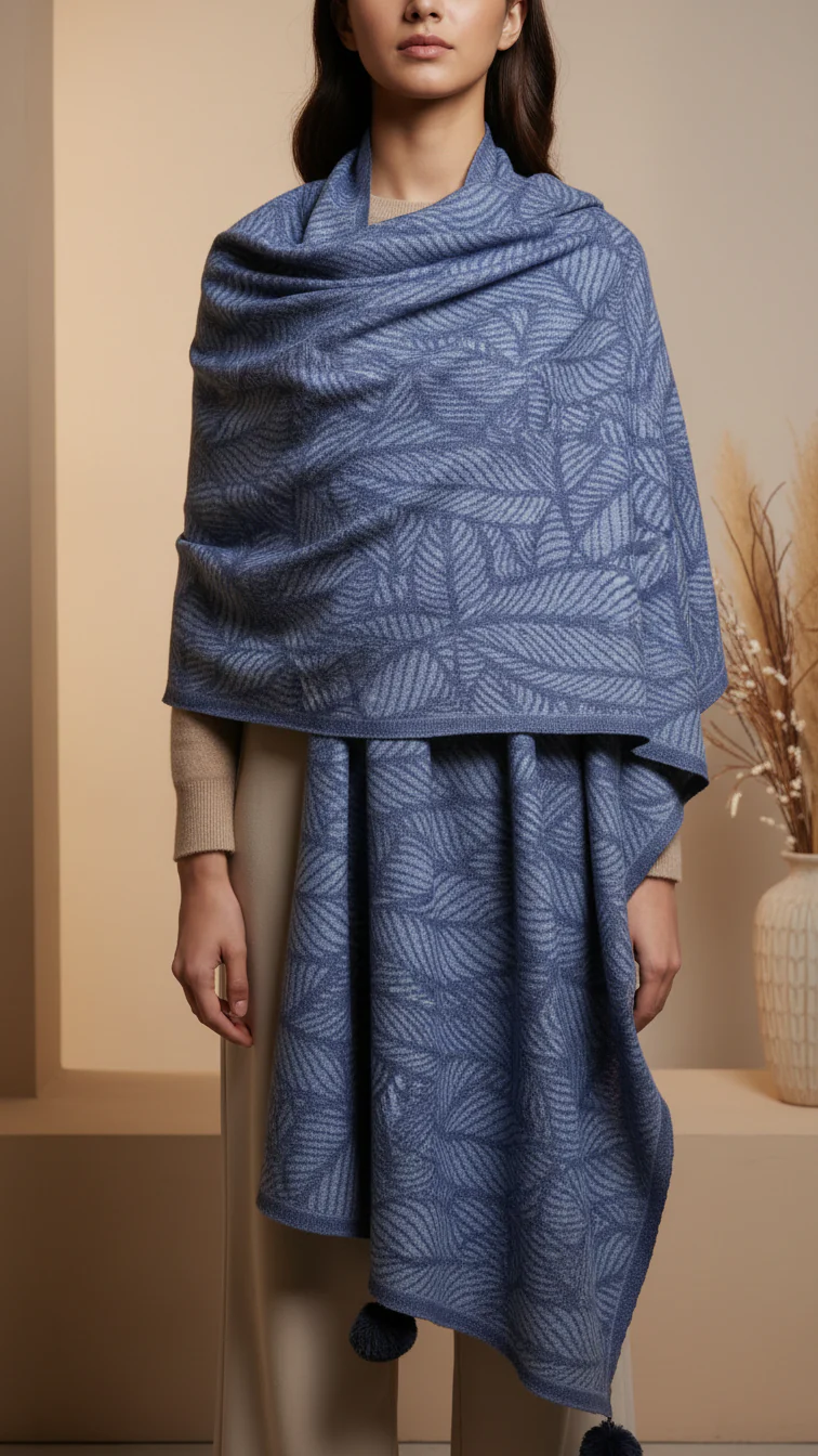 Navy Winter Stole PW5745