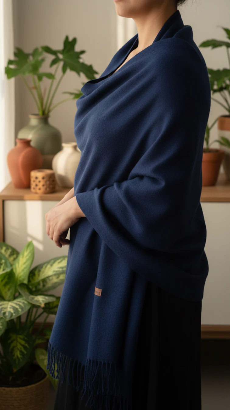 Navy Winter Stole PW5760
