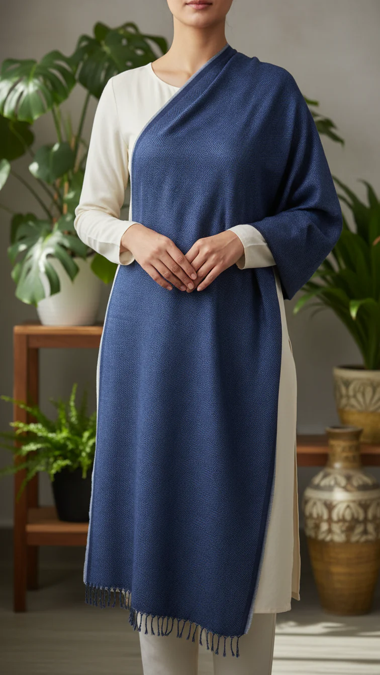 Navy Winter Stole PW5771