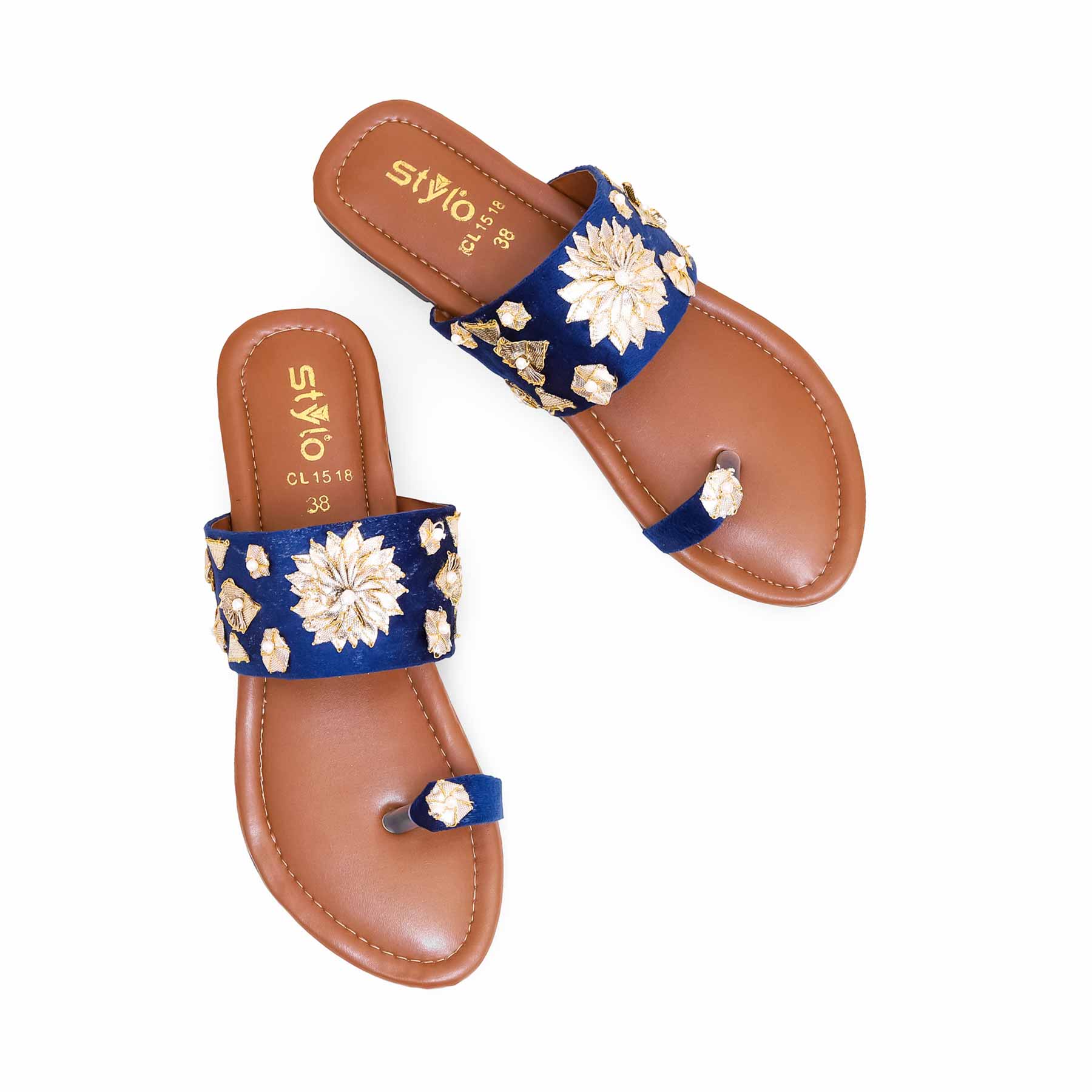 Navy Women Casual Chappal CL1518 - Image 6