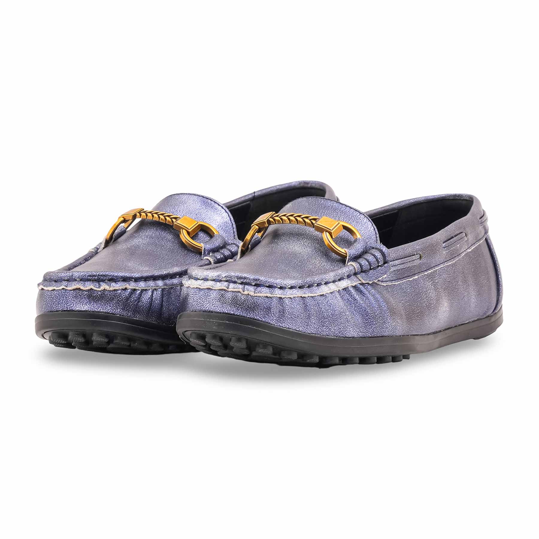 Navy Women Moccasin WN4582 - Image 3