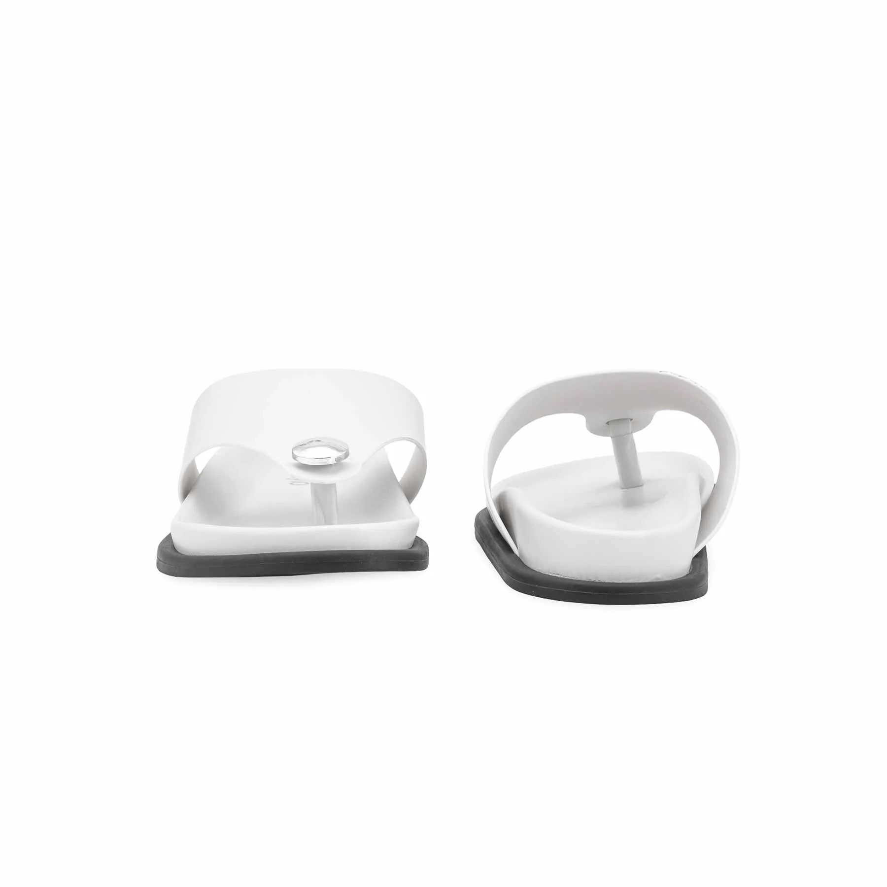 Off/White Formal Chappal For Ladies PU0701 - Image 4