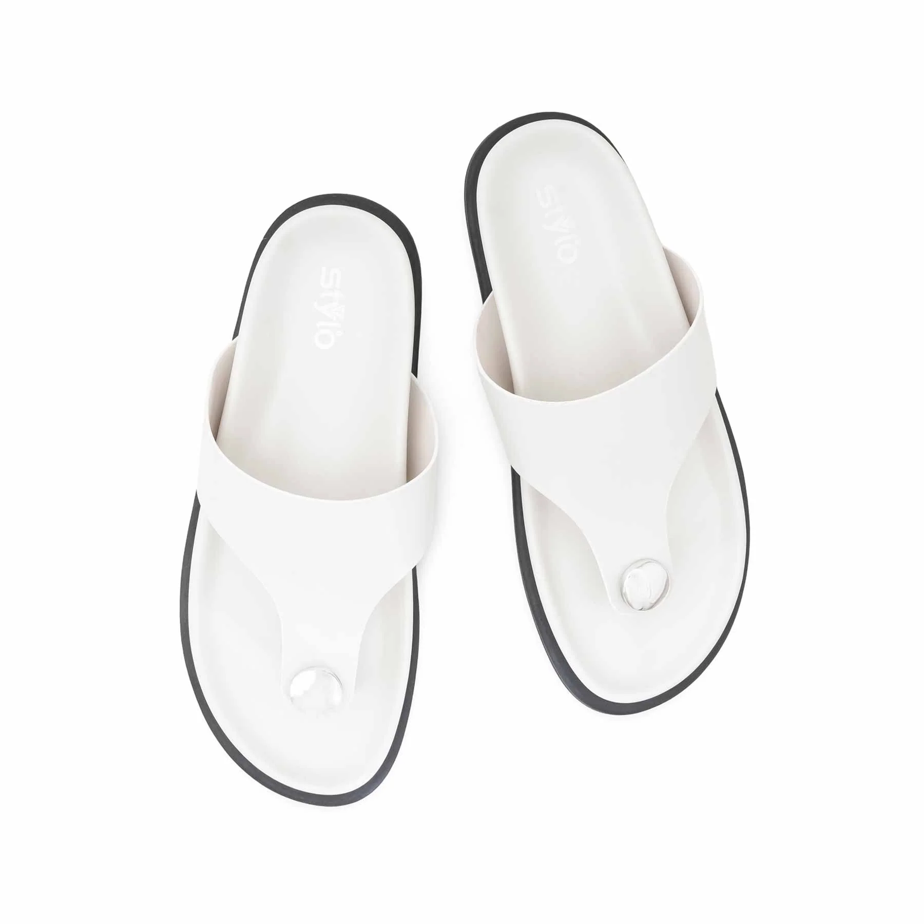Off/White Formal Chappal For Ladies PU0701 - Image 5