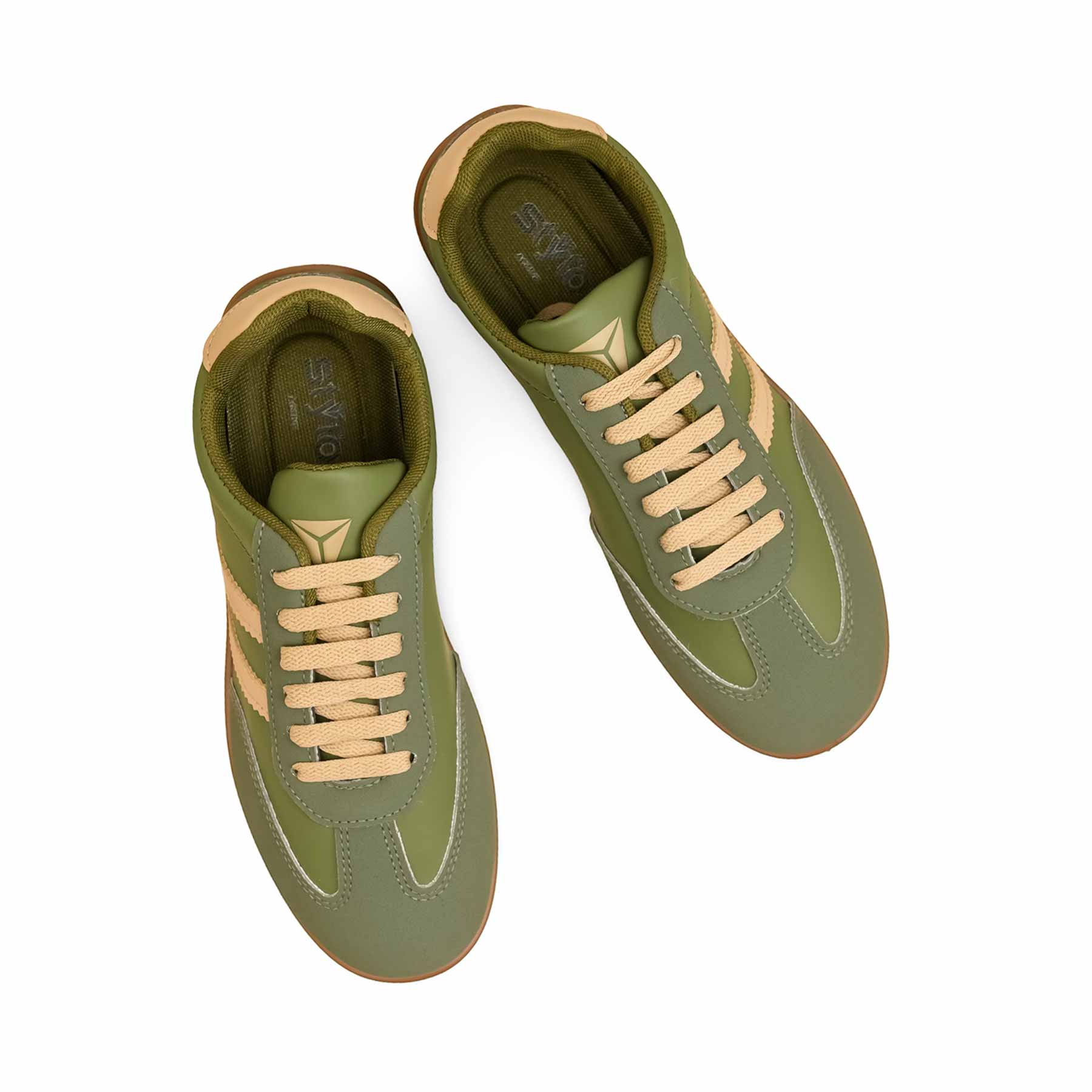 Olive Casual Sneaker For Women AT7456 - Image 5