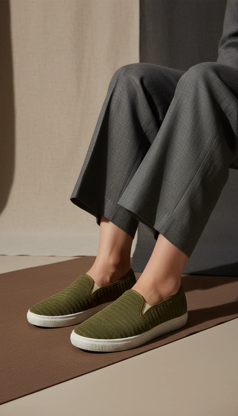 Olive Casual Sneaker WN6204 - Image 3