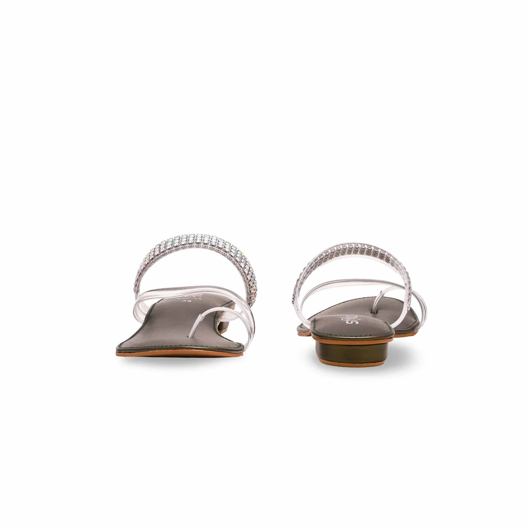 Olive Fancy Chappal FN0750 - Image 4