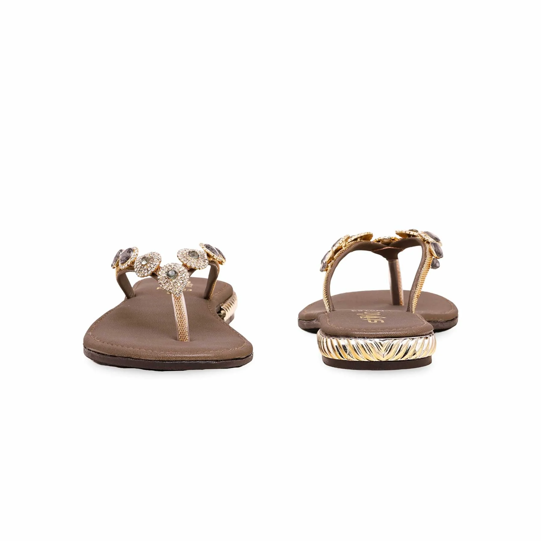 Olive Fancy Chappal FN0753 - Image 3