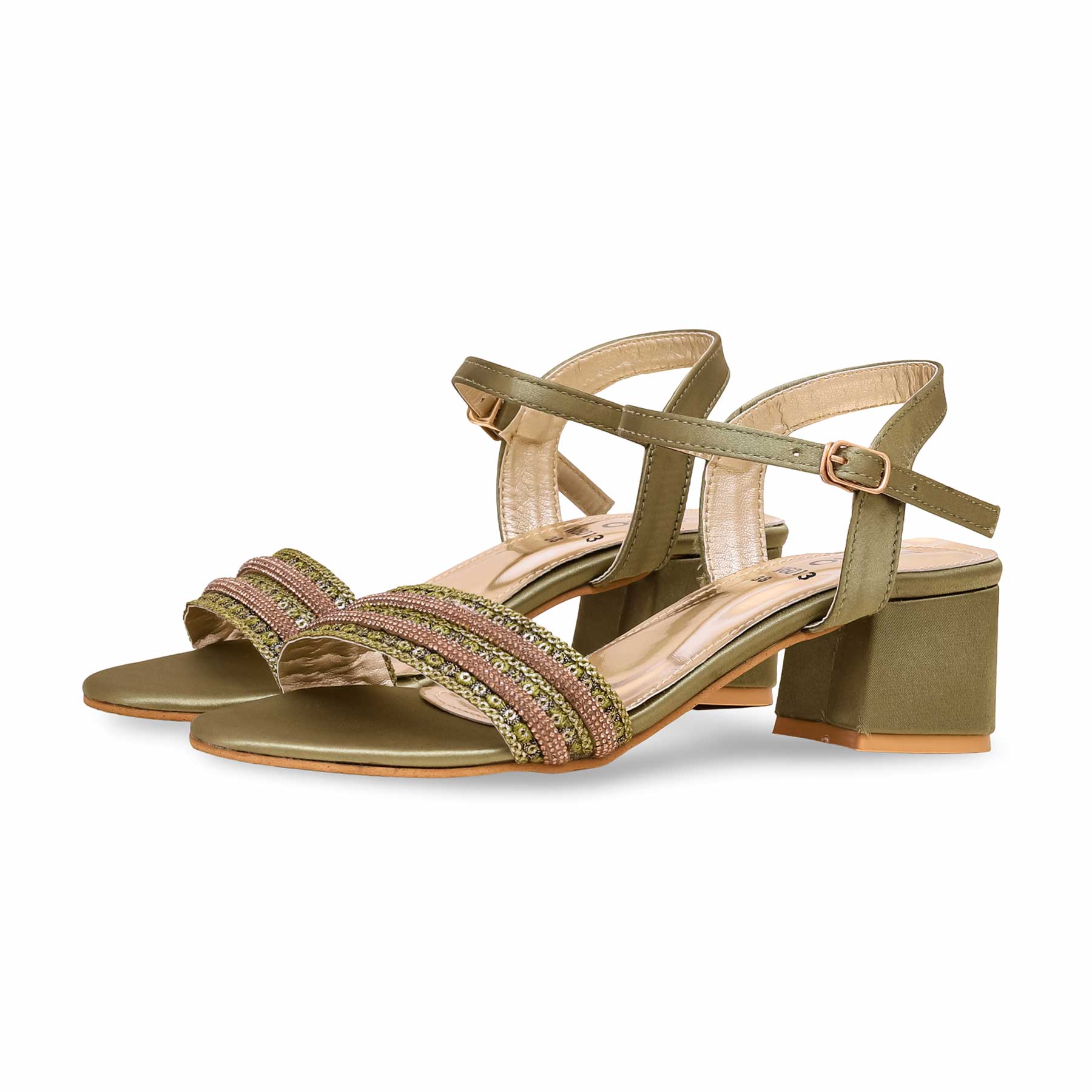 Olive Fancy Sandal FN6013 - Image 3