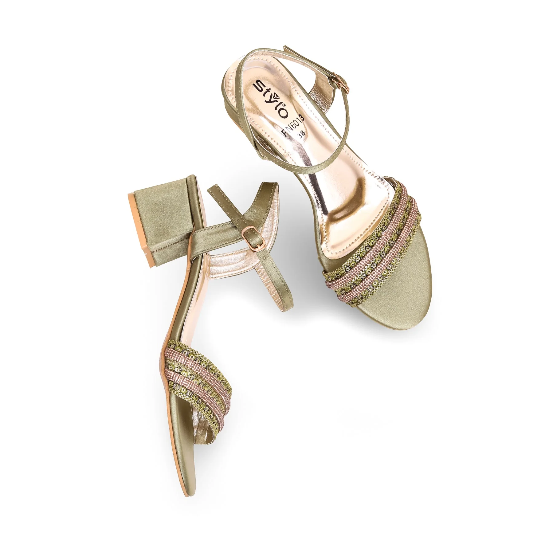 Olive Fancy Sandal FN6013 - Image 5