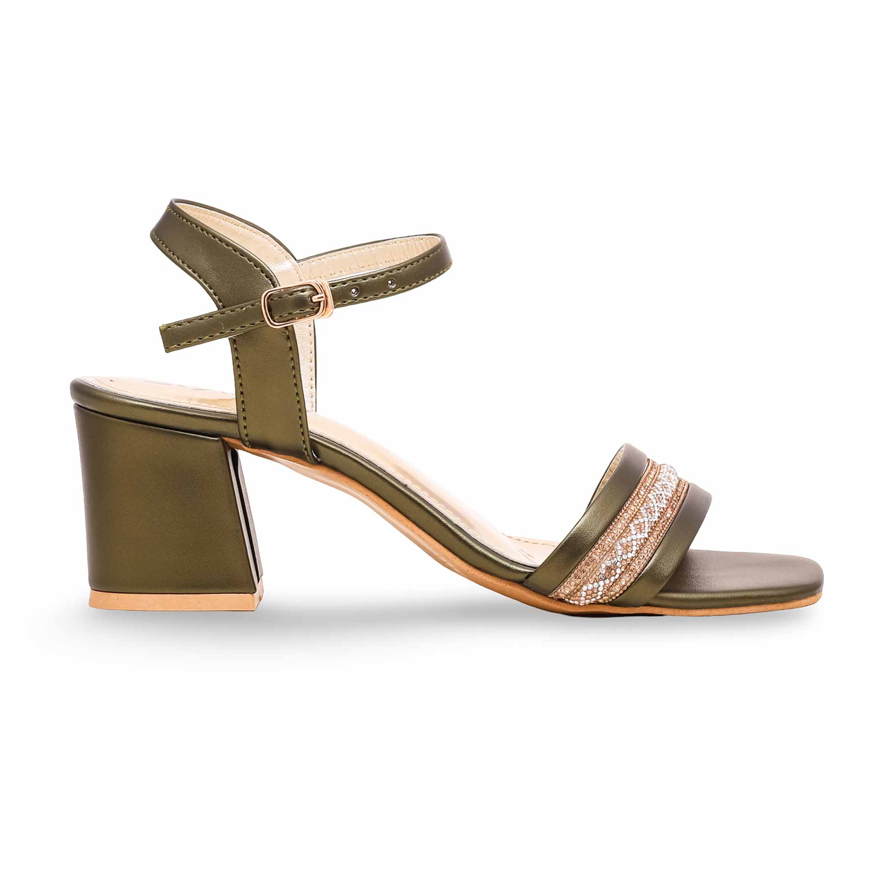 Olive Fancy Sandal FN6048 - Image 2