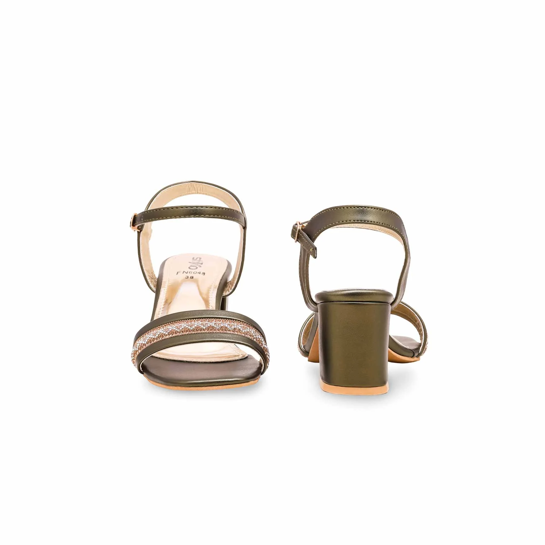 Olive Fancy Sandal FN6048 - Image 4