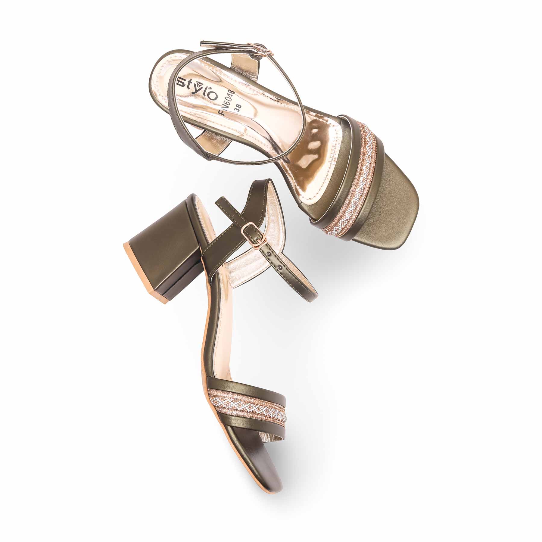 Olive Fancy Sandal FN6048 - Image 5