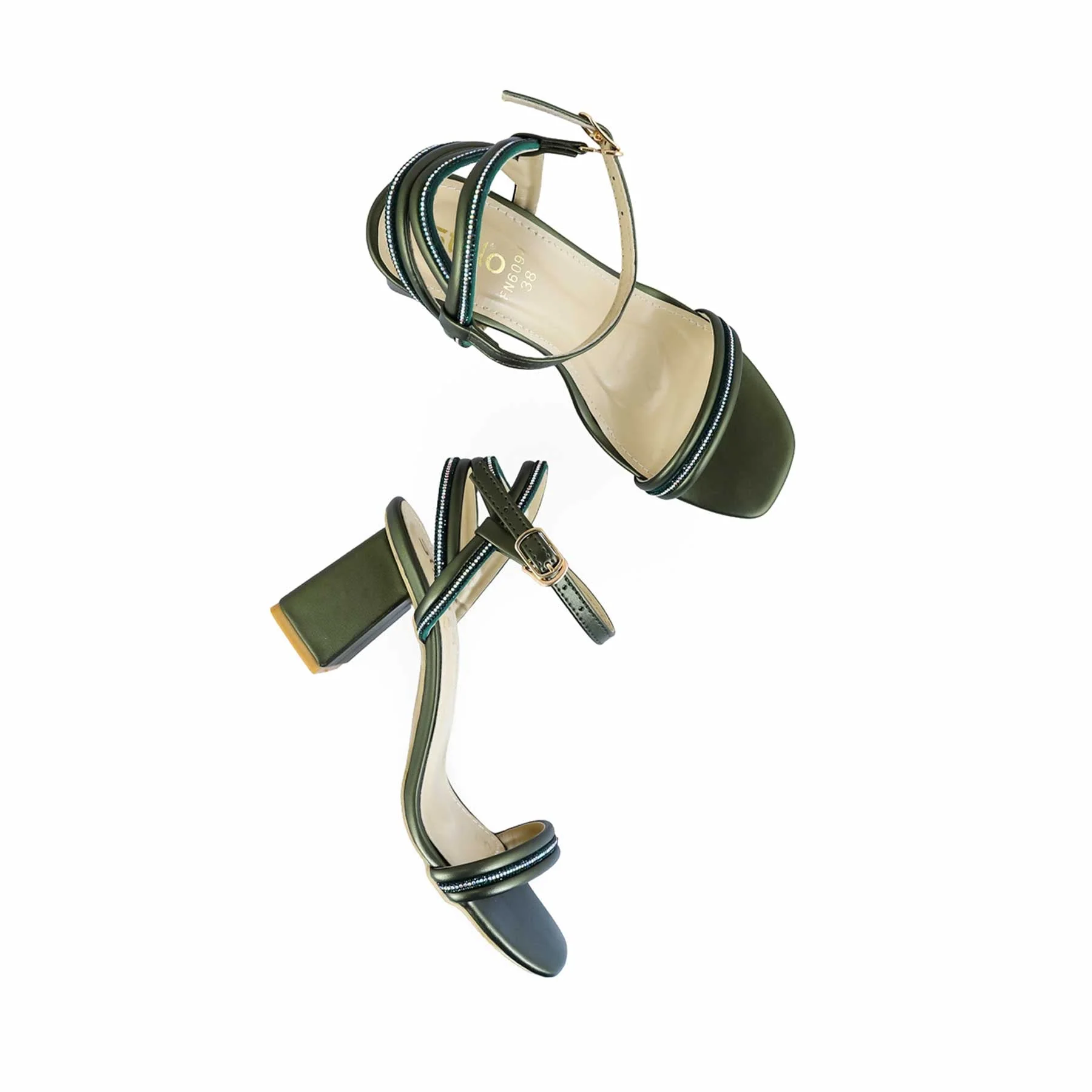 Olive Fancy Sandal FN6094 - Image 5