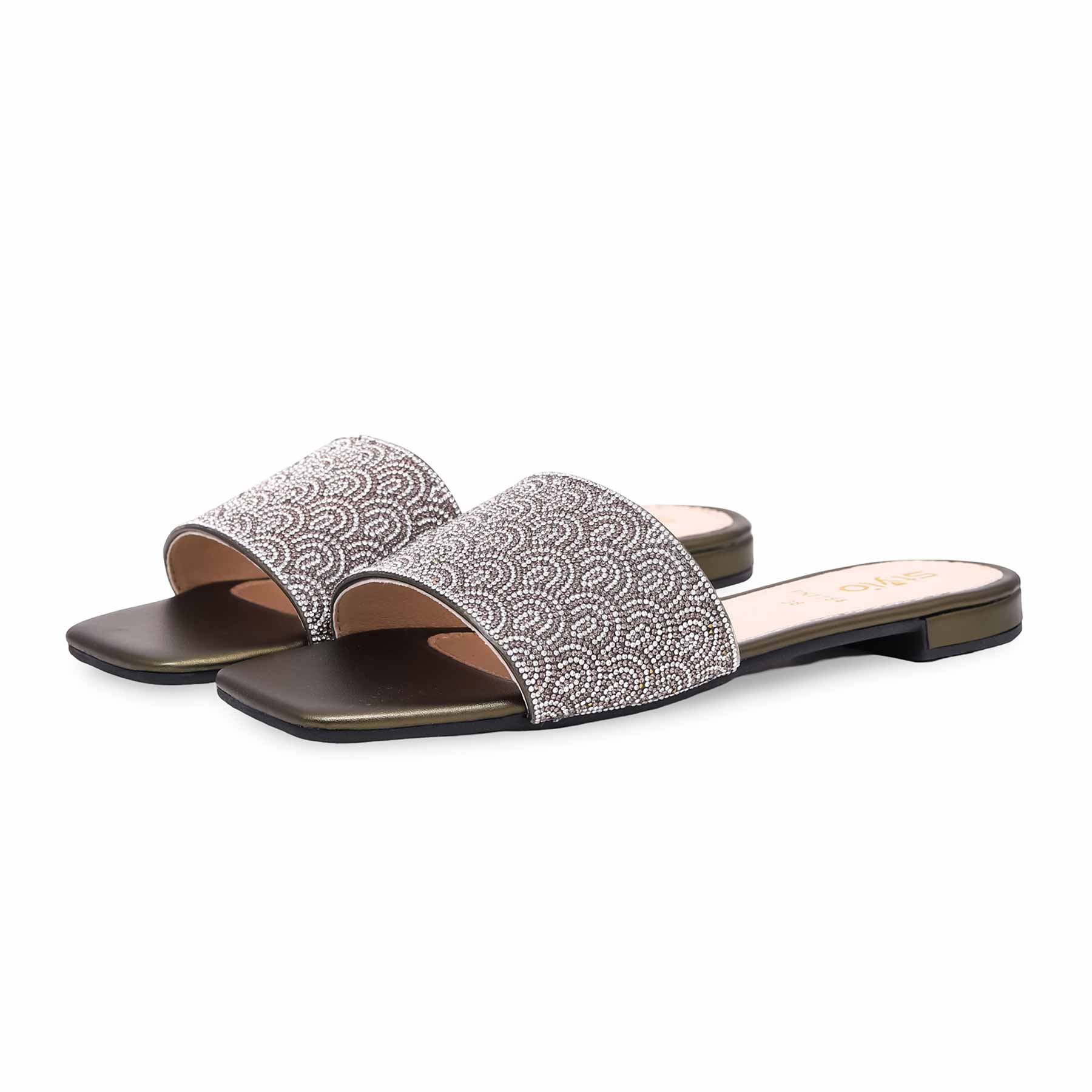 Olive Fancy Slipper FN7784 - Image 2