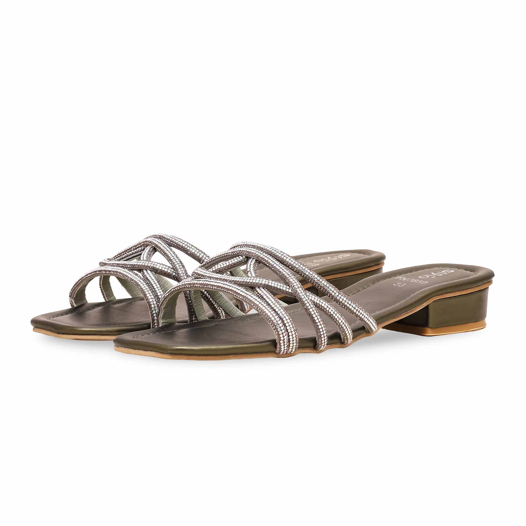 Olive Fancy Slipper FN7869 - Image 3