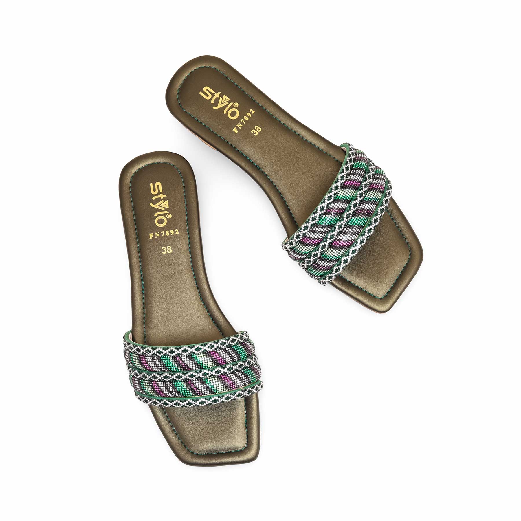 Olive Fancy Slipper FN7892 - Image 4