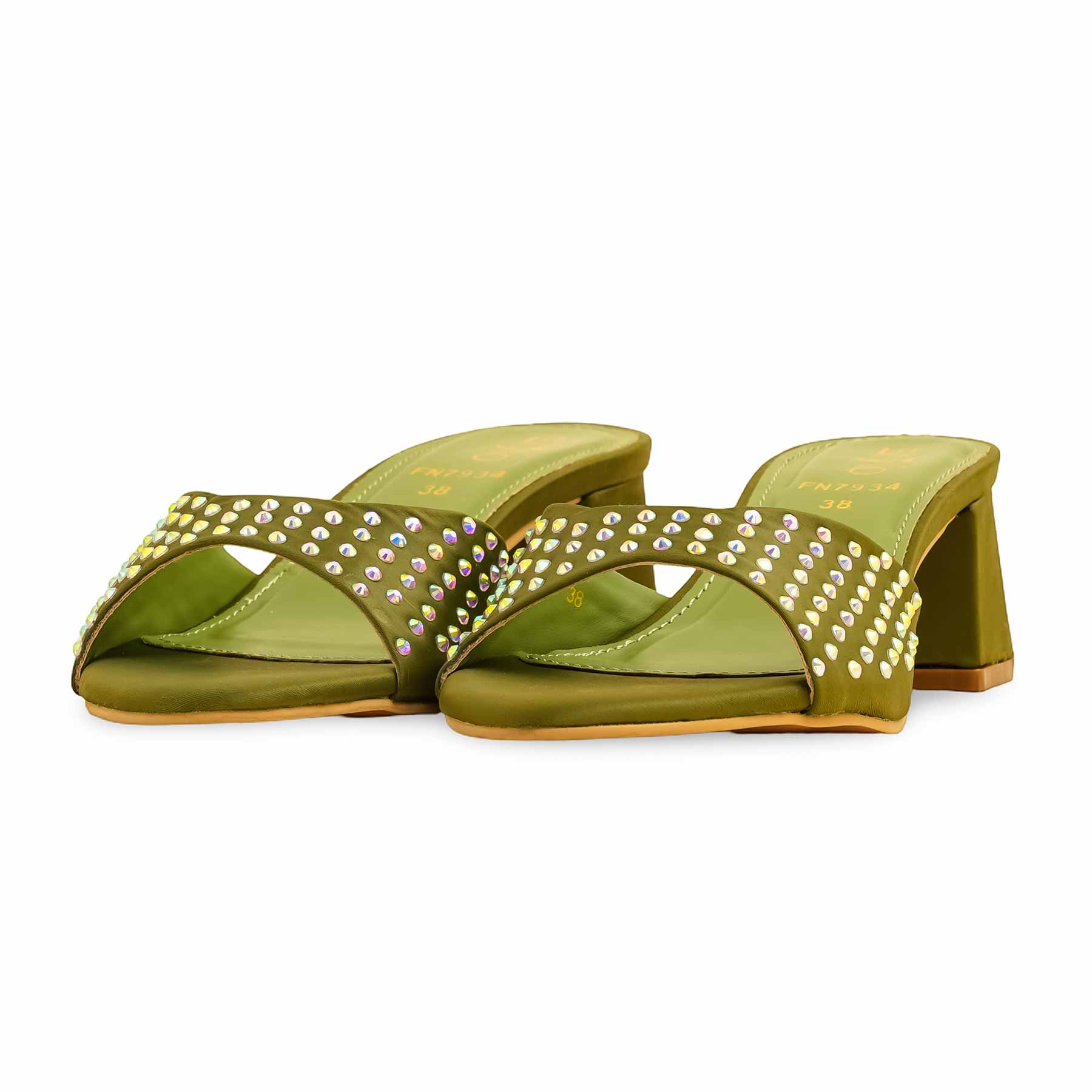Olive Fancy Slipper FN7934 - Image 3