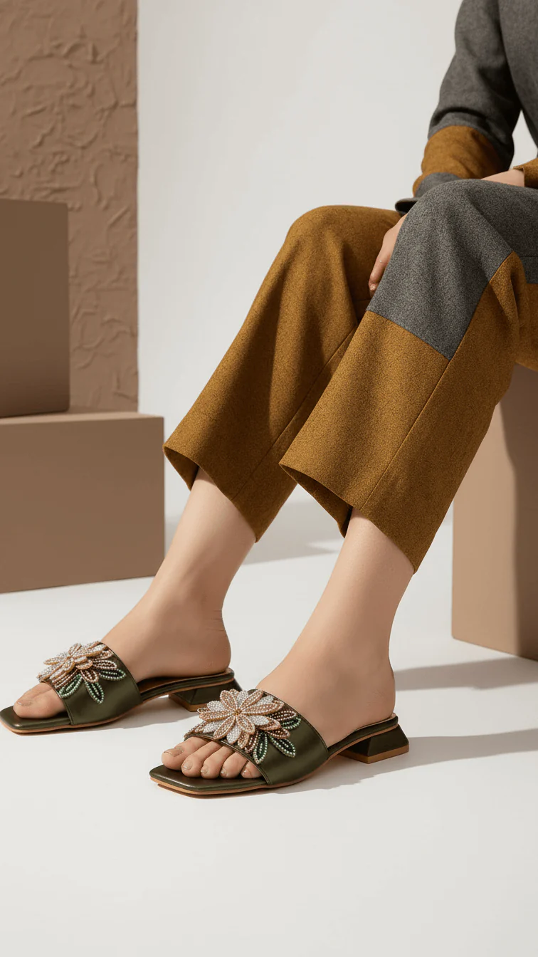 Olive Fancy Slipper FN7945