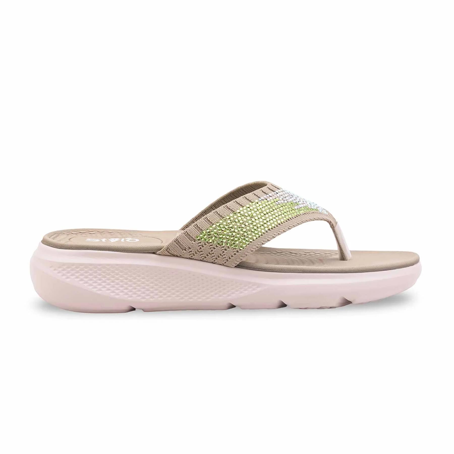Olive Formal Chappal For Women PU0806 - Image 2