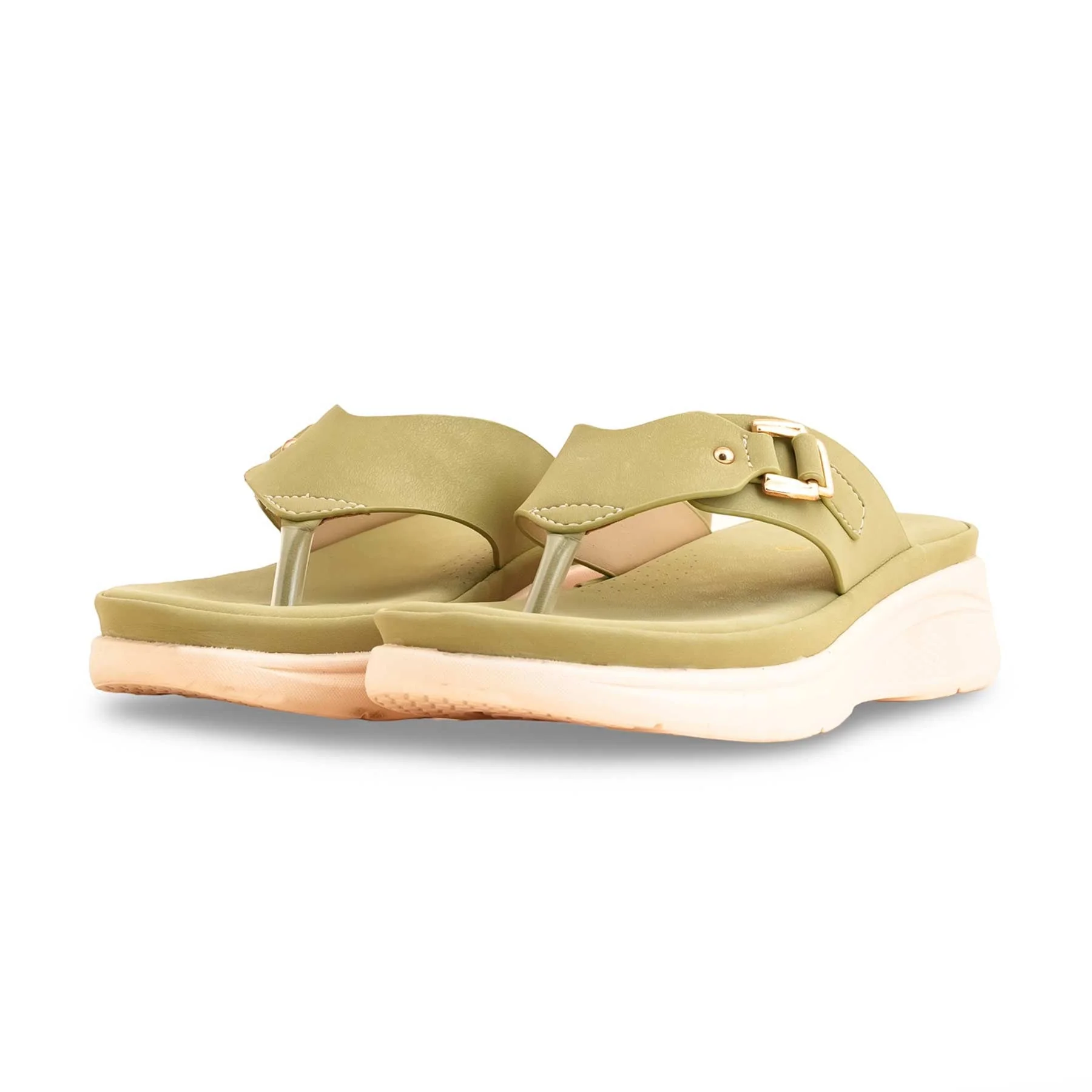 Olive Formal Chappal PU0512 - Image 3