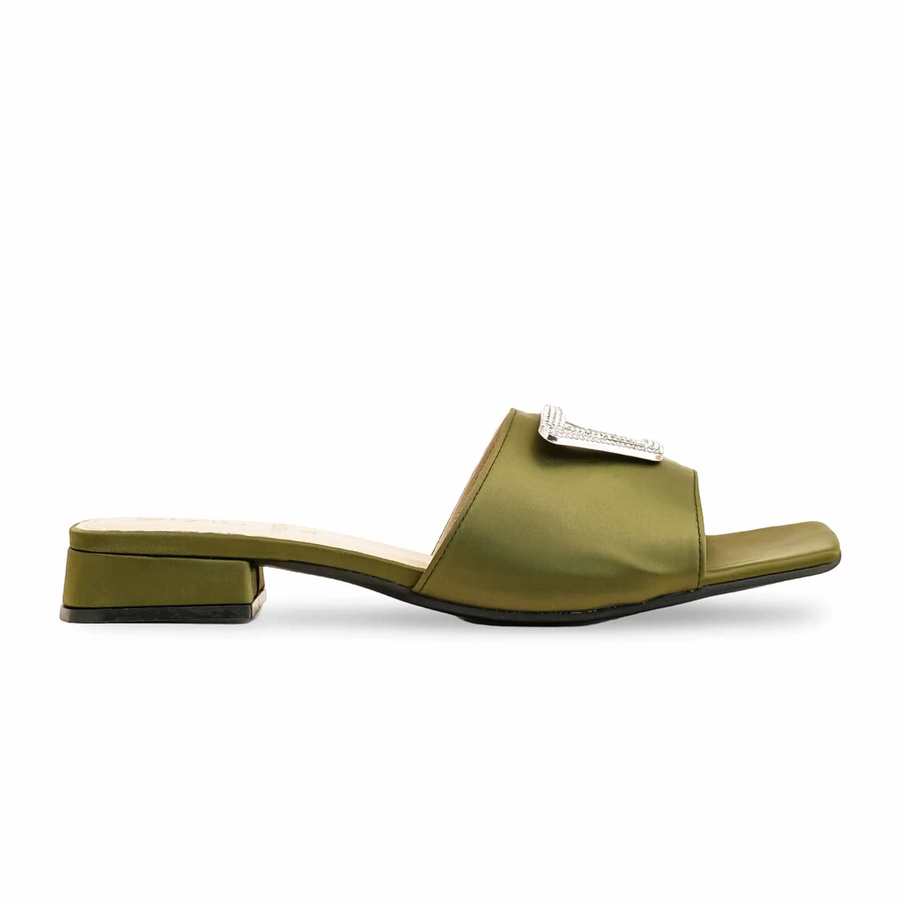 Olive Formal Slipper For Ladies FR8374 - Image 2