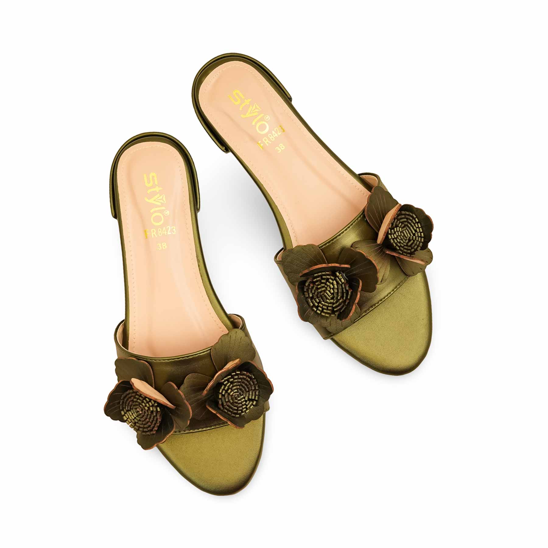 Olive Formal Slipper For Women FR8423 - Image 5